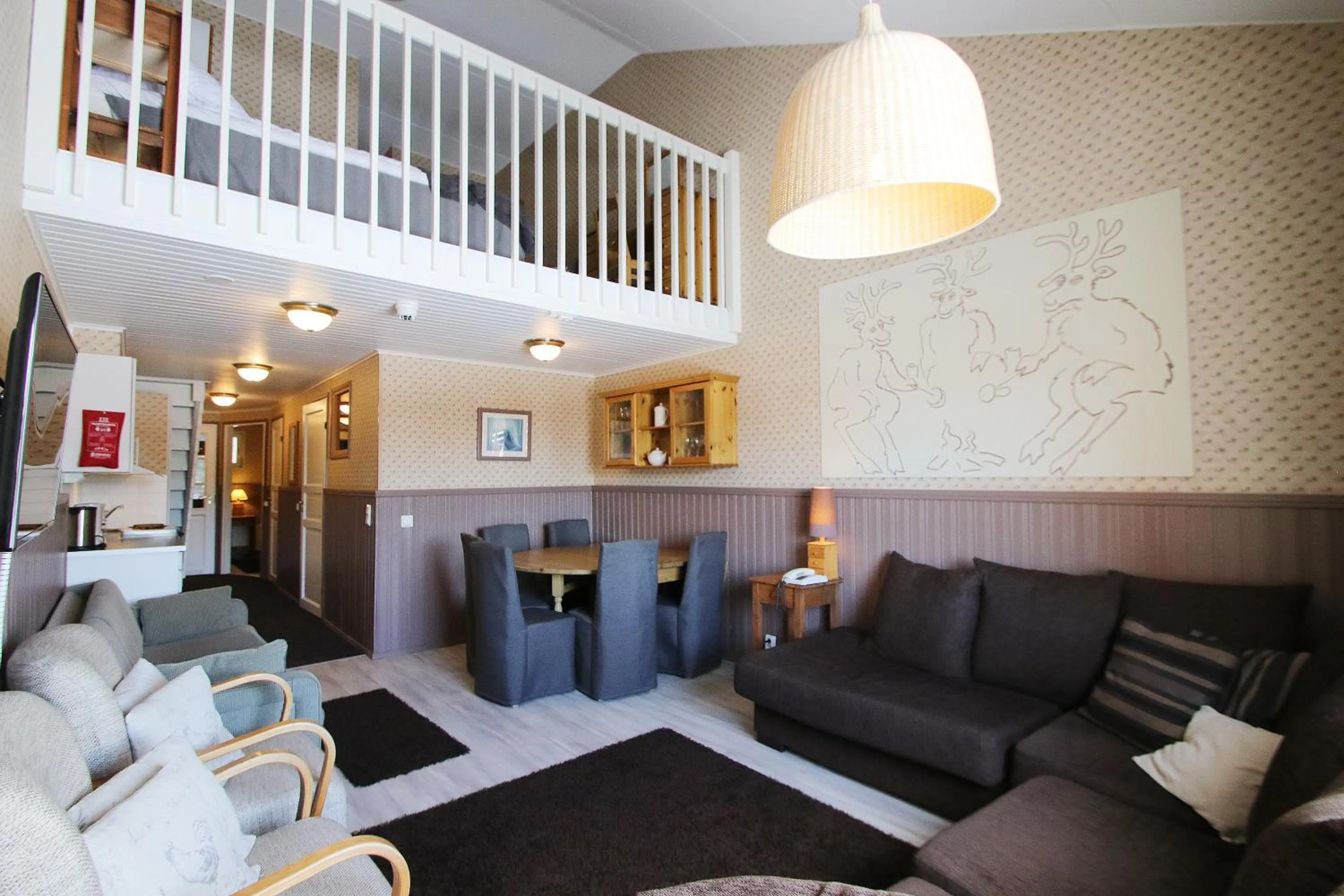 Living room in Hotel Hullu Poro