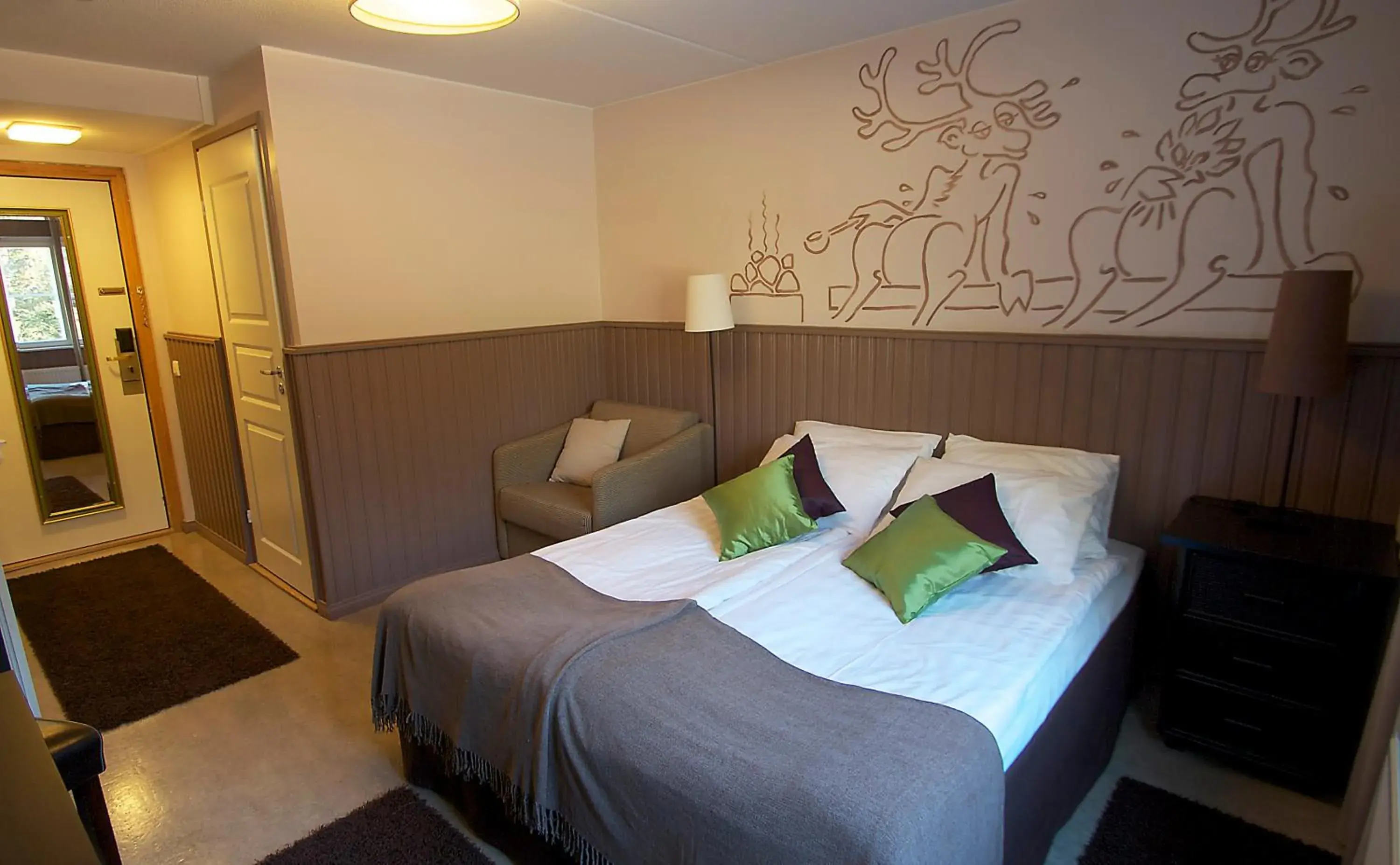 Bed in Hotel Hullu Poro Bed in Hotel Hullu Poro