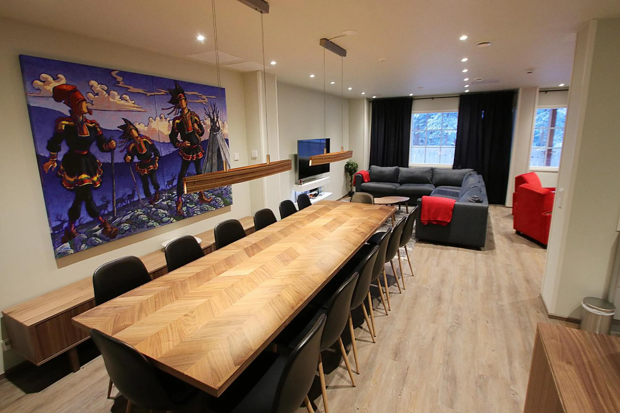 Living room in Hotel Hullu Poro