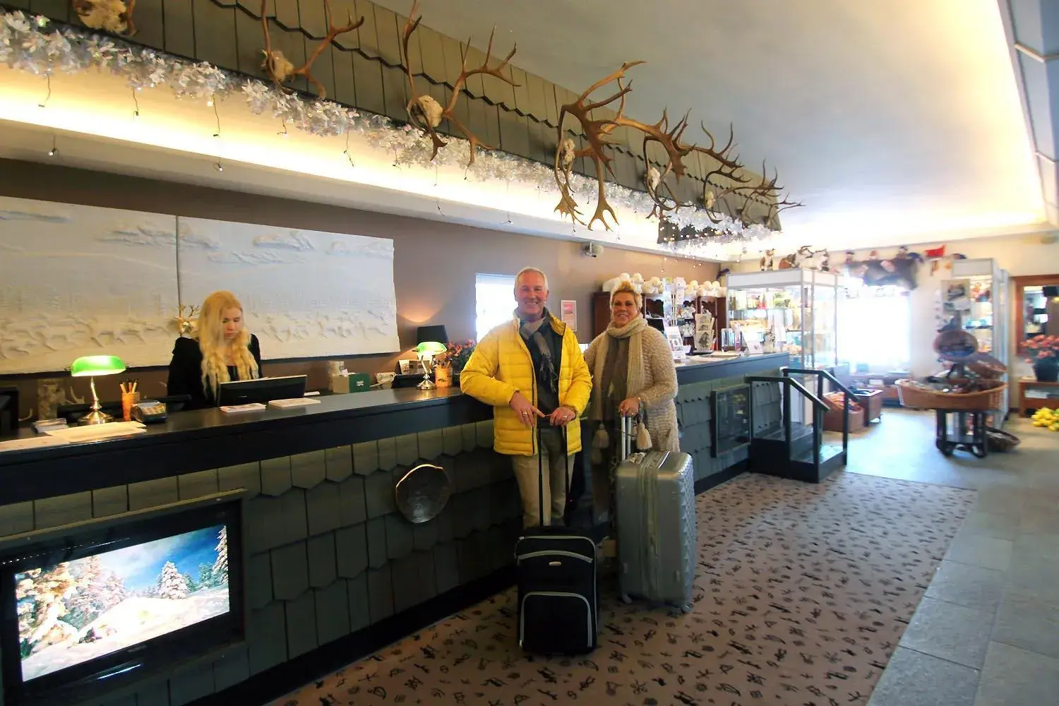 Lobby or reception in Hotel Hullu Poro Lobby or reception in Hotel Hullu Poro