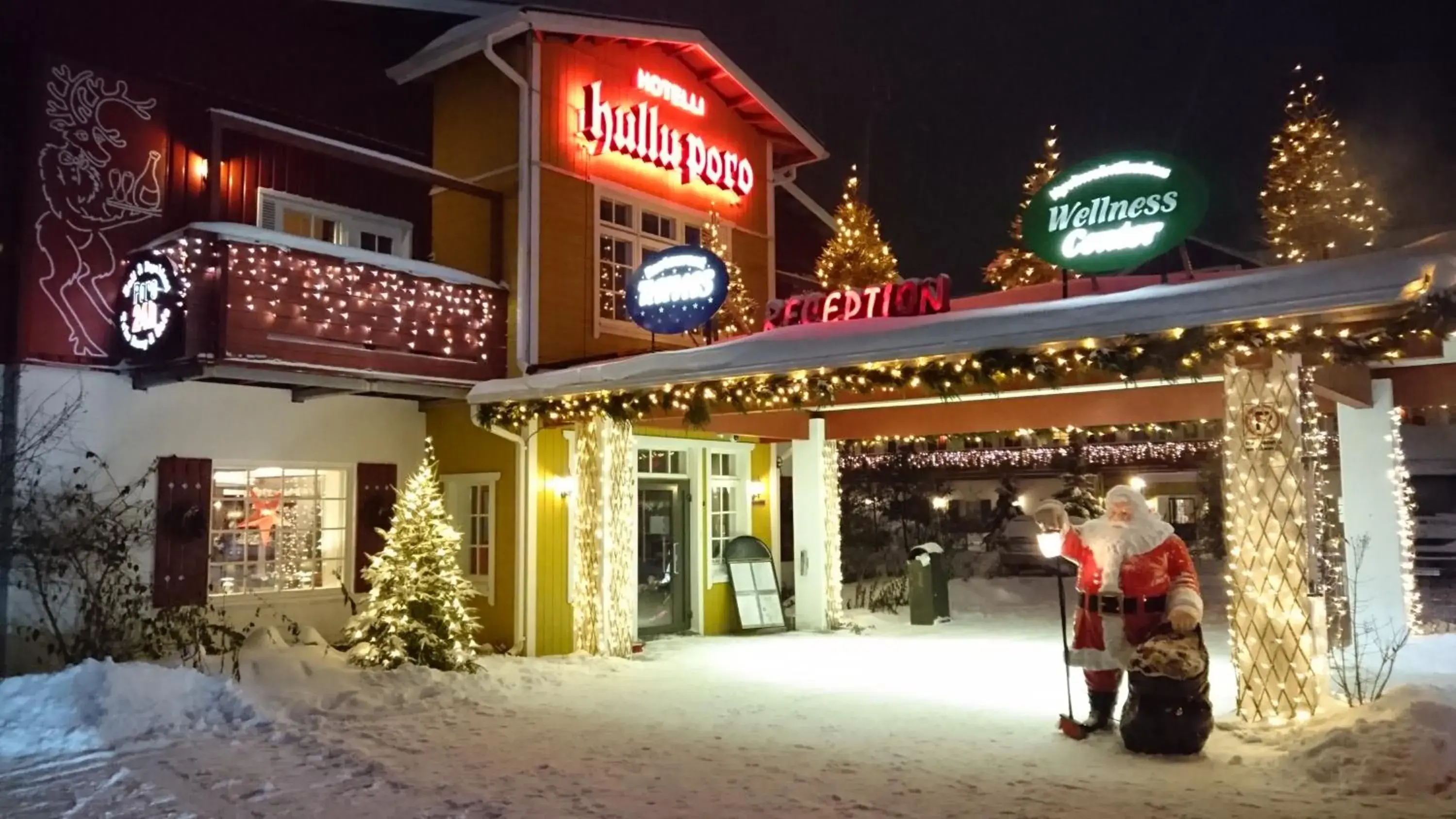 Facade/entrance in Hotel Hullu Poro Facade/entrance in Hotel Hullu Poro