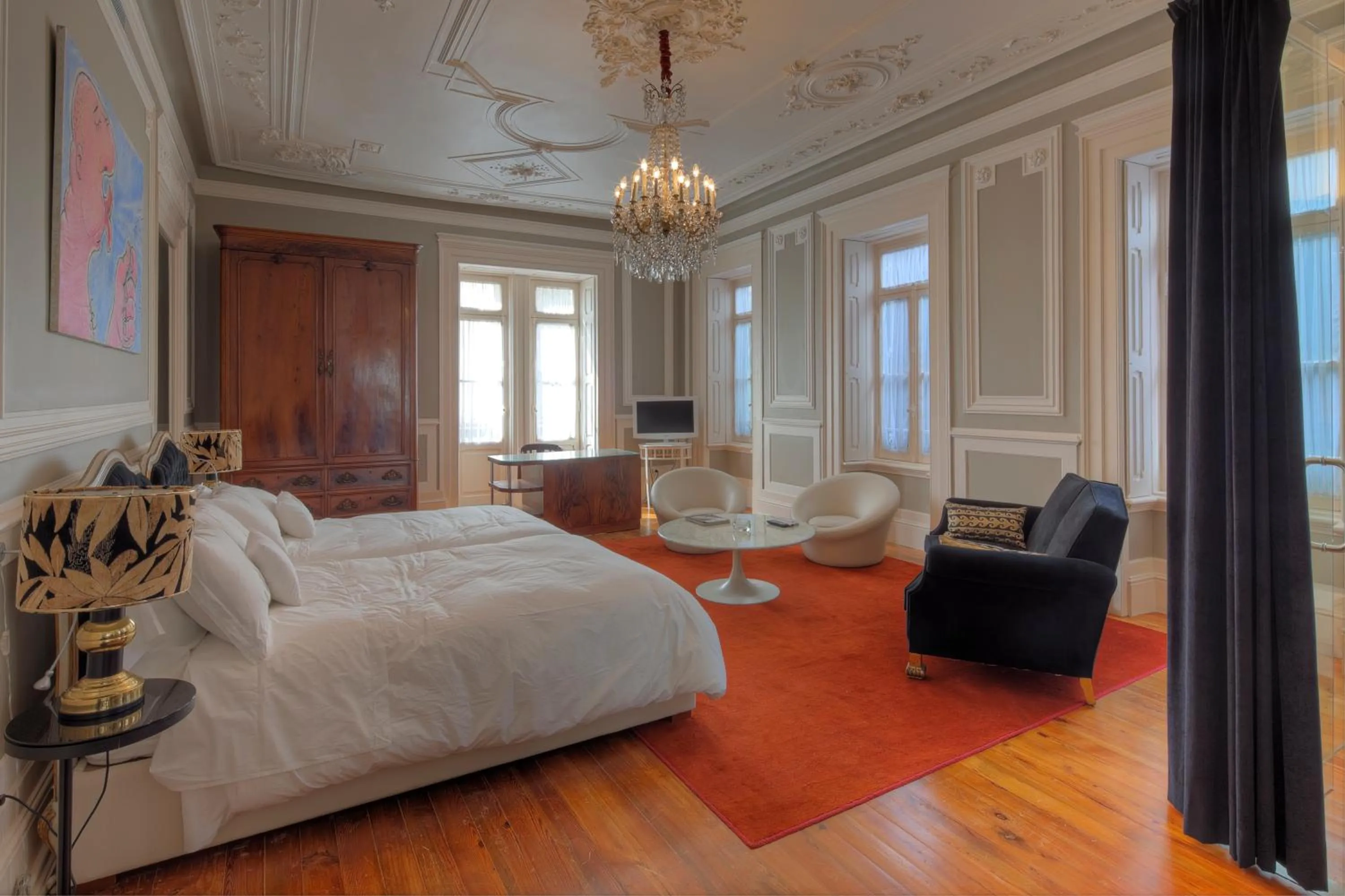 Bedroom, Bed in Palacete Chafariz Del Rei - by Unlock Hotels