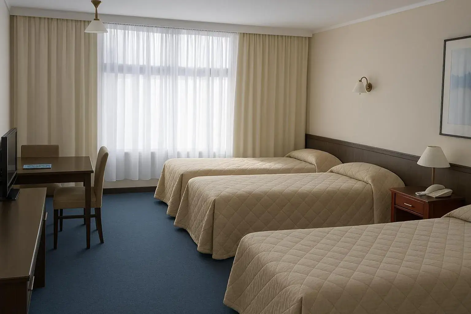 Garden View Queen & 2 Singles – Top Floor in West Coaster Motel Garden View Queen & 2 Singles – Top Floor in West Coaster Motel