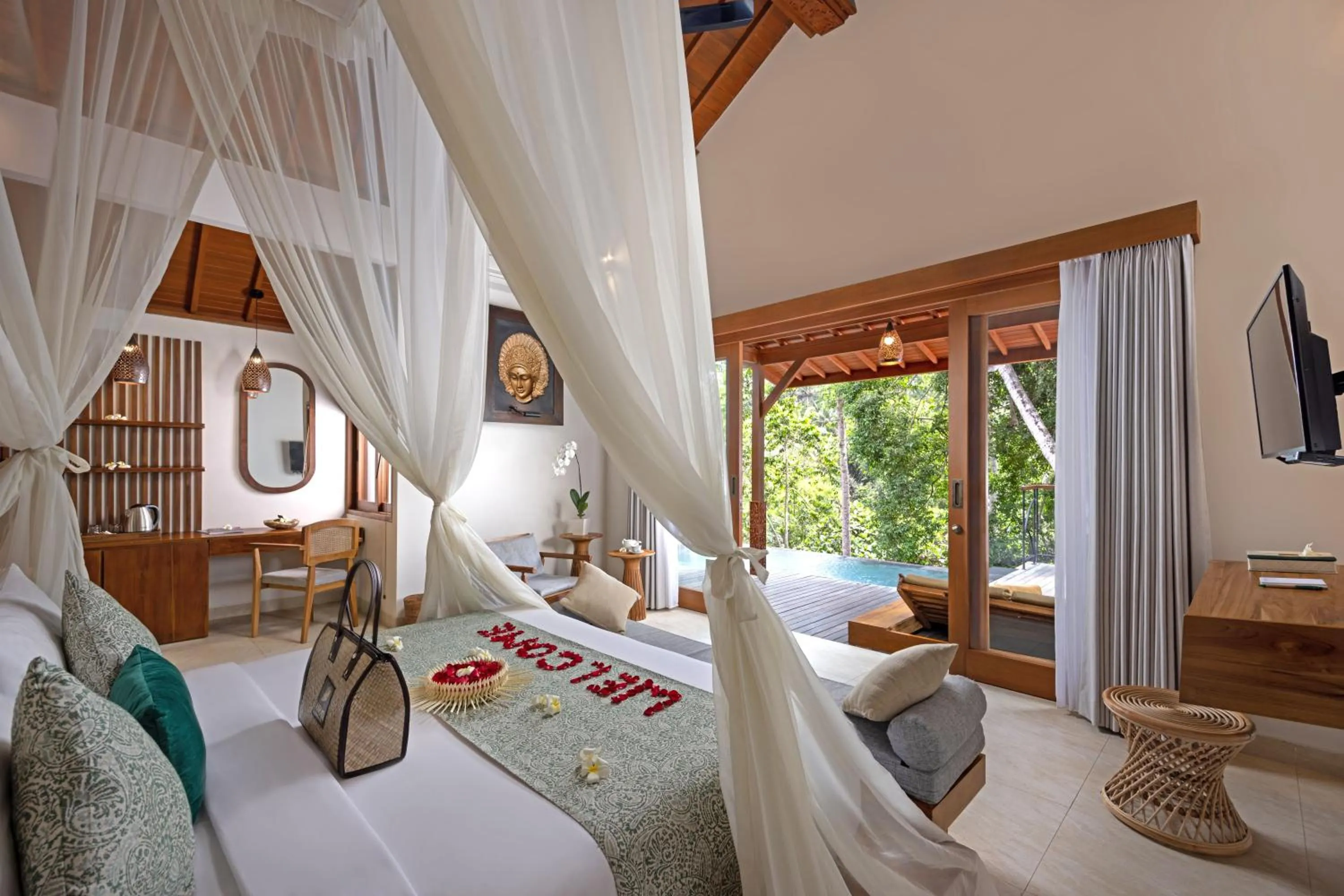 Property building, Bed in Jannata Resort and Spa