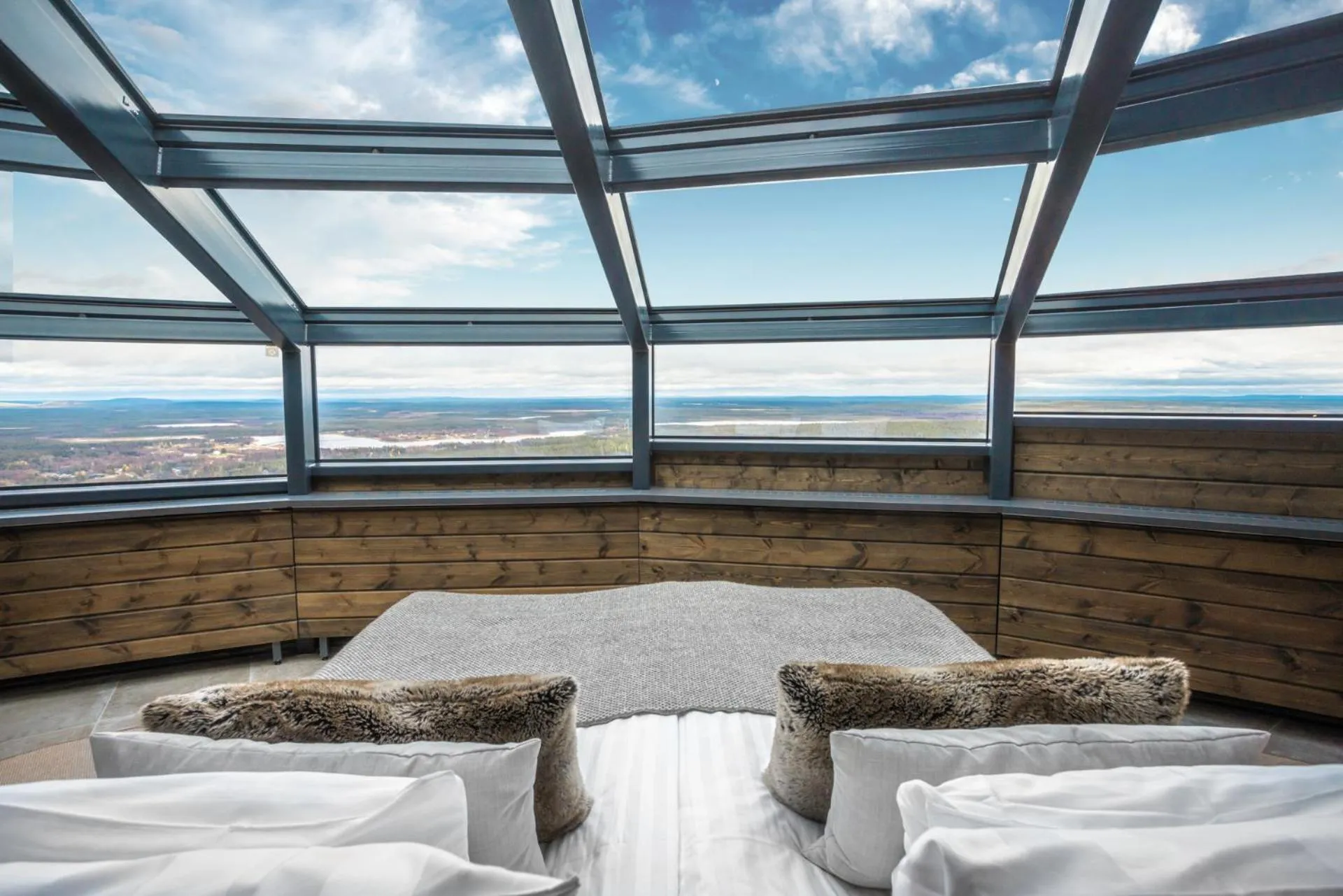 Bed in Hotel Levi Panorama