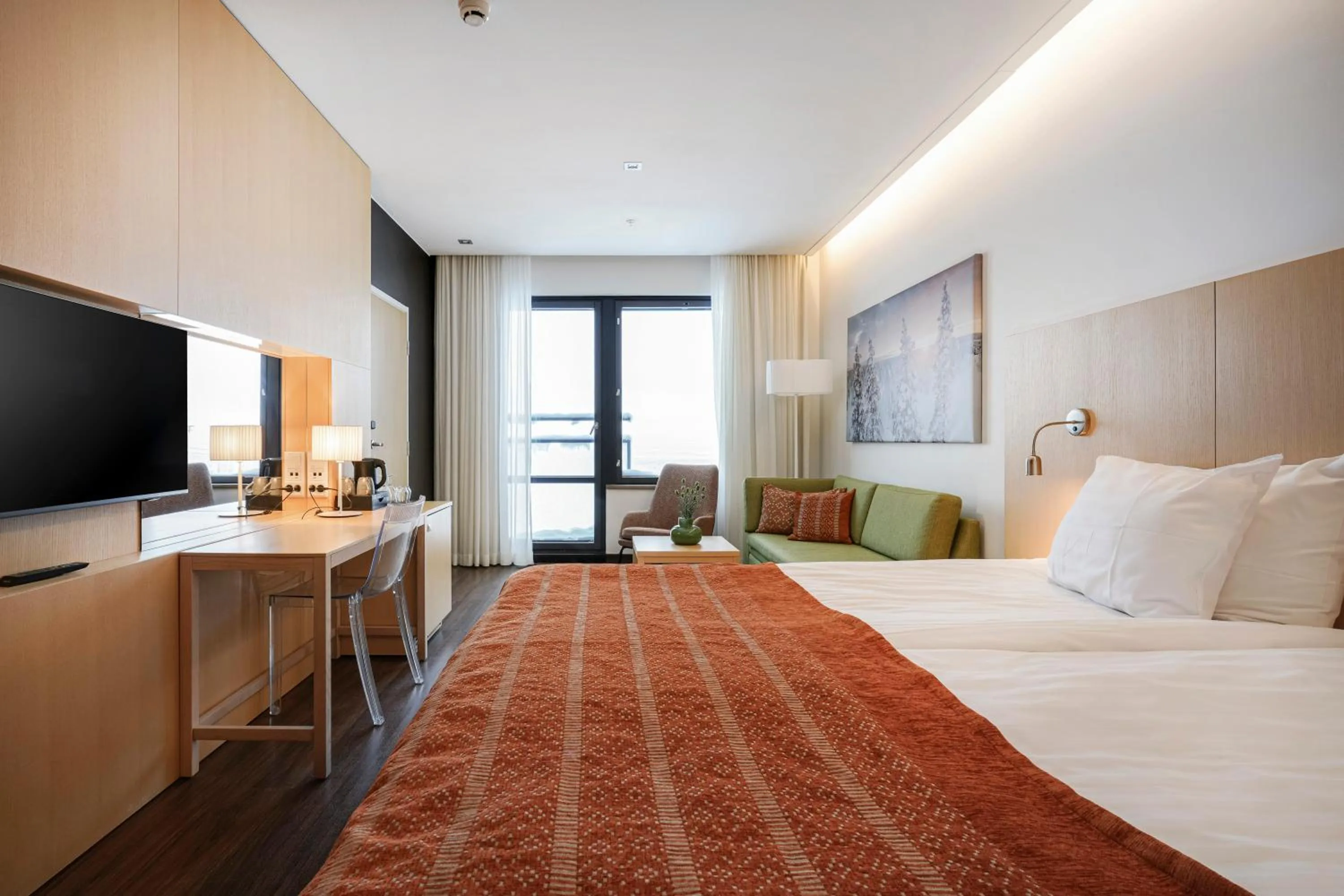 Bedroom, Bed in Hotel Levi Panorama