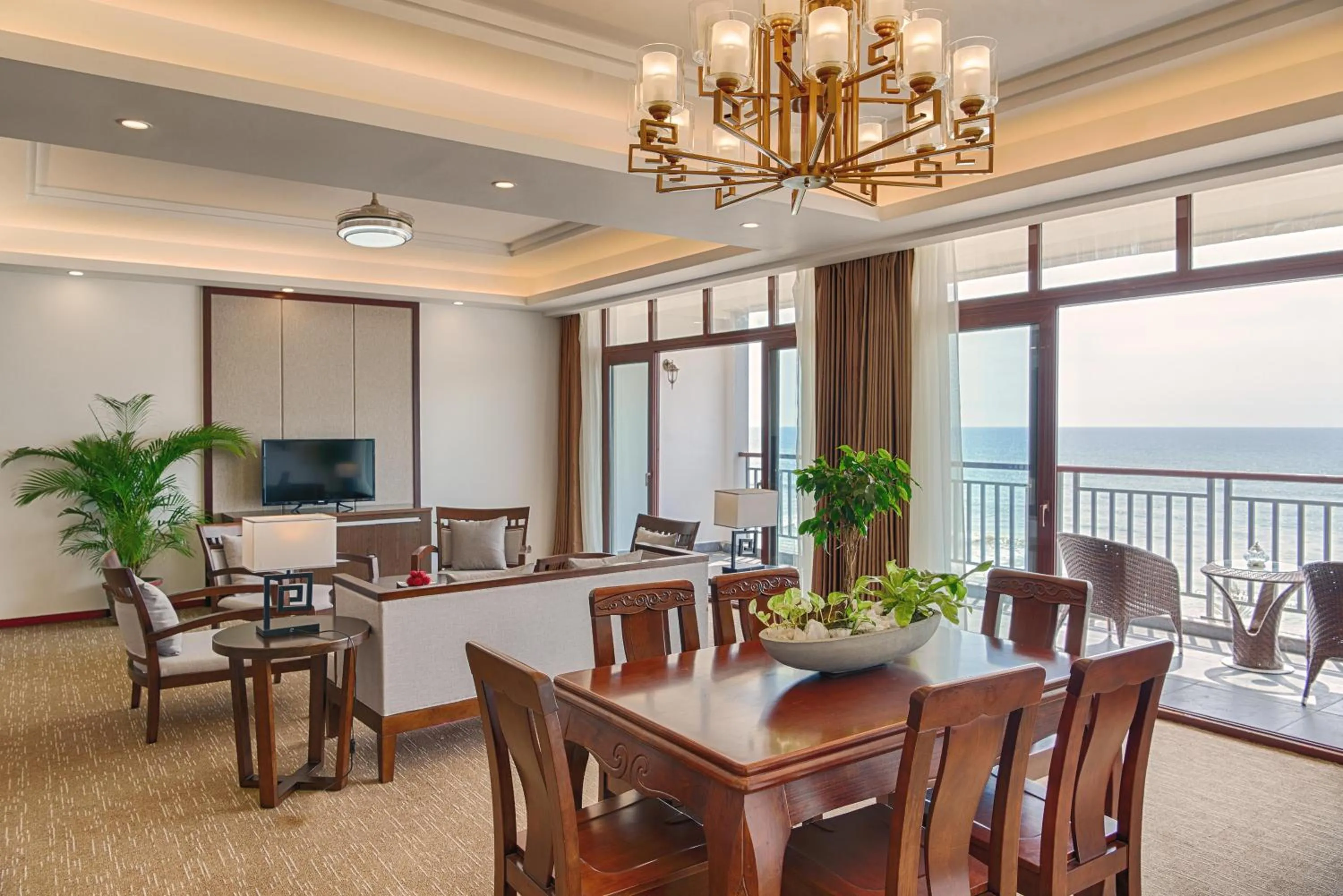 Dining area in Jie Jie Beach Hotel