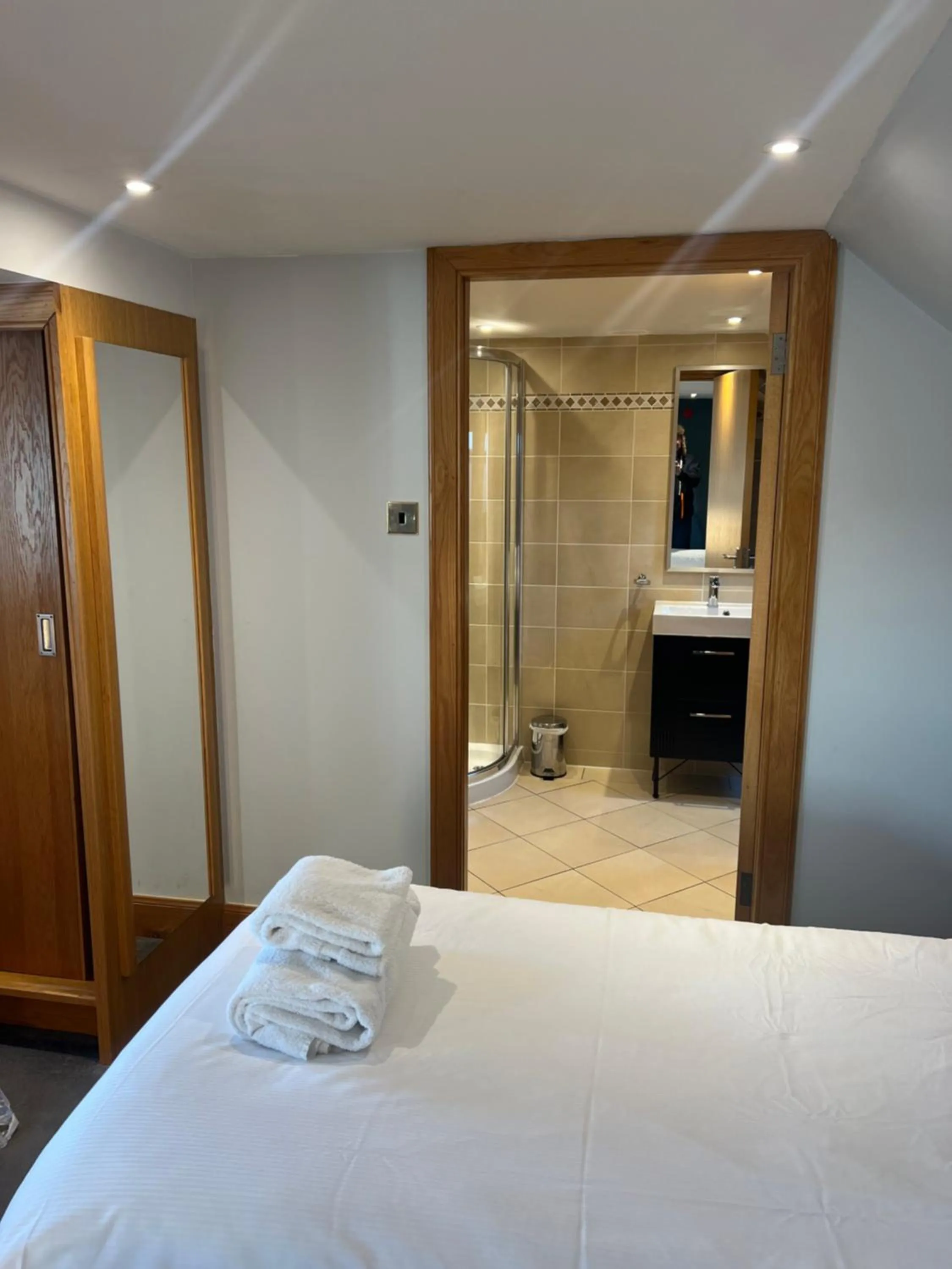 Bed in The Ship Inn - Winner Best Hotel Experience 2024 Visit Scotland