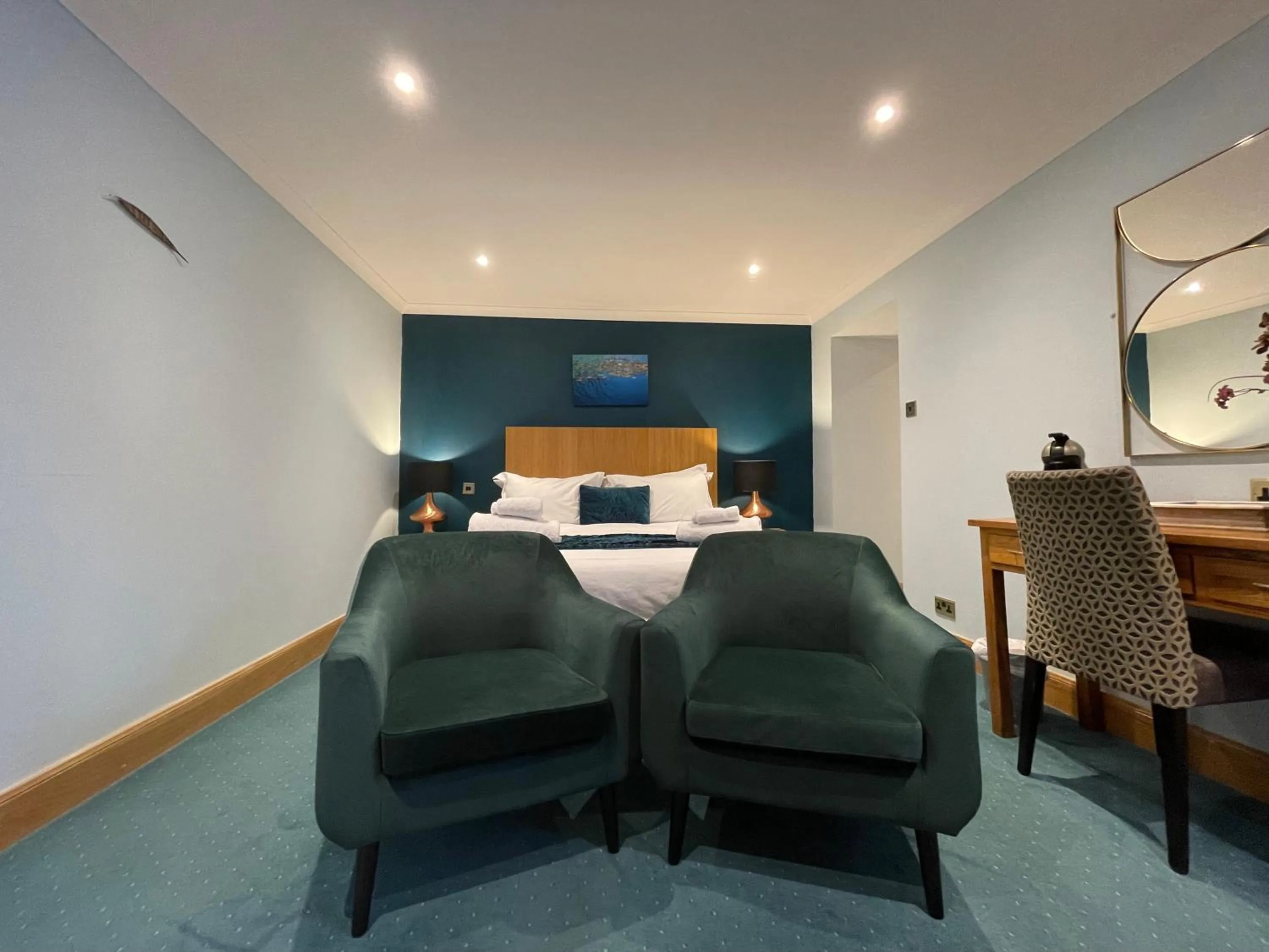 Bedroom in The Ship Inn - Winner Best Hotel Experience 2024 Visit Scotland