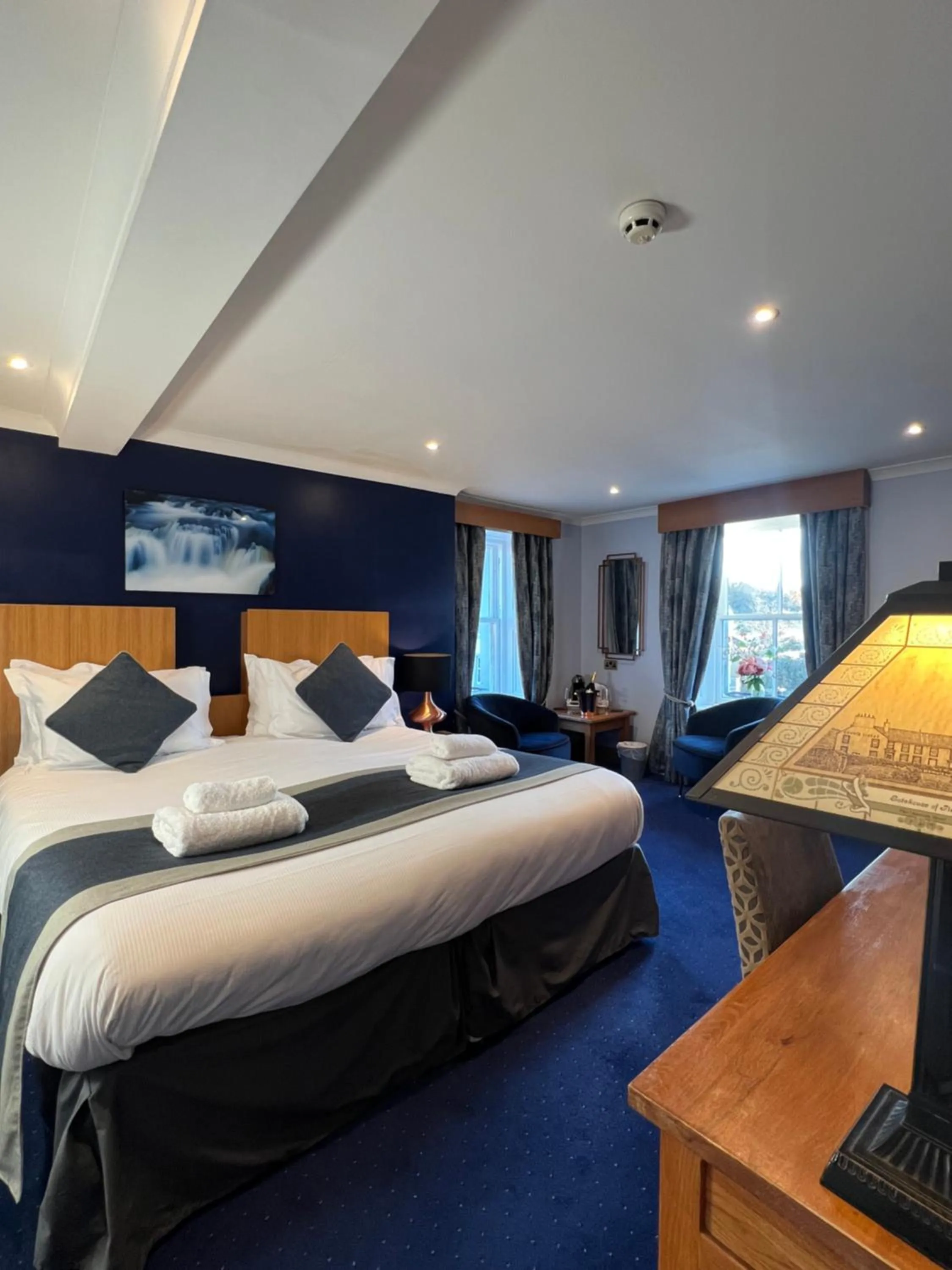 Bedroom, Bed in The Ship Inn - Winner Best Hotel Experience 2024 Visit Scotland