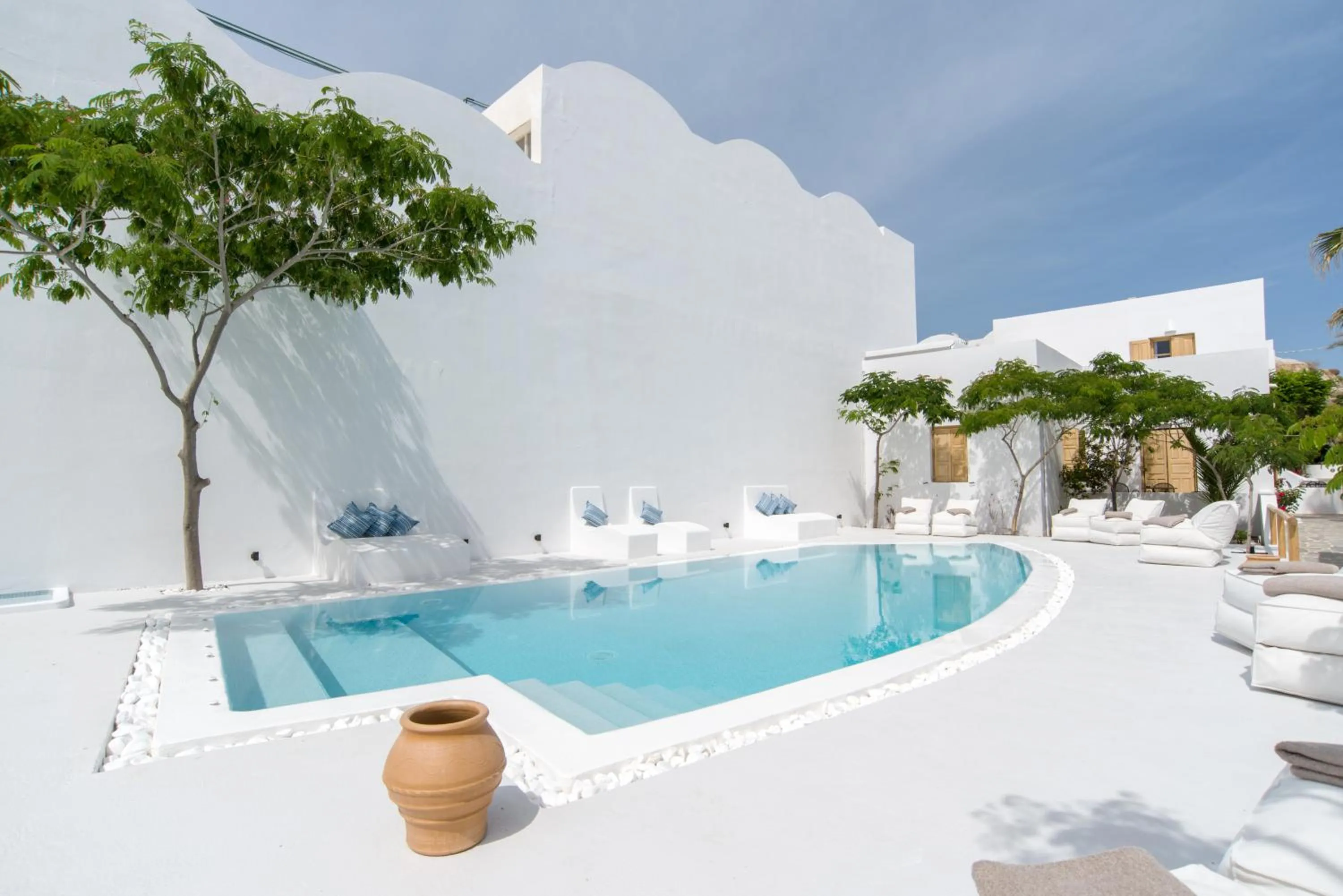 Swimming pool in Santorini Crystal Blue Boutique Hotel