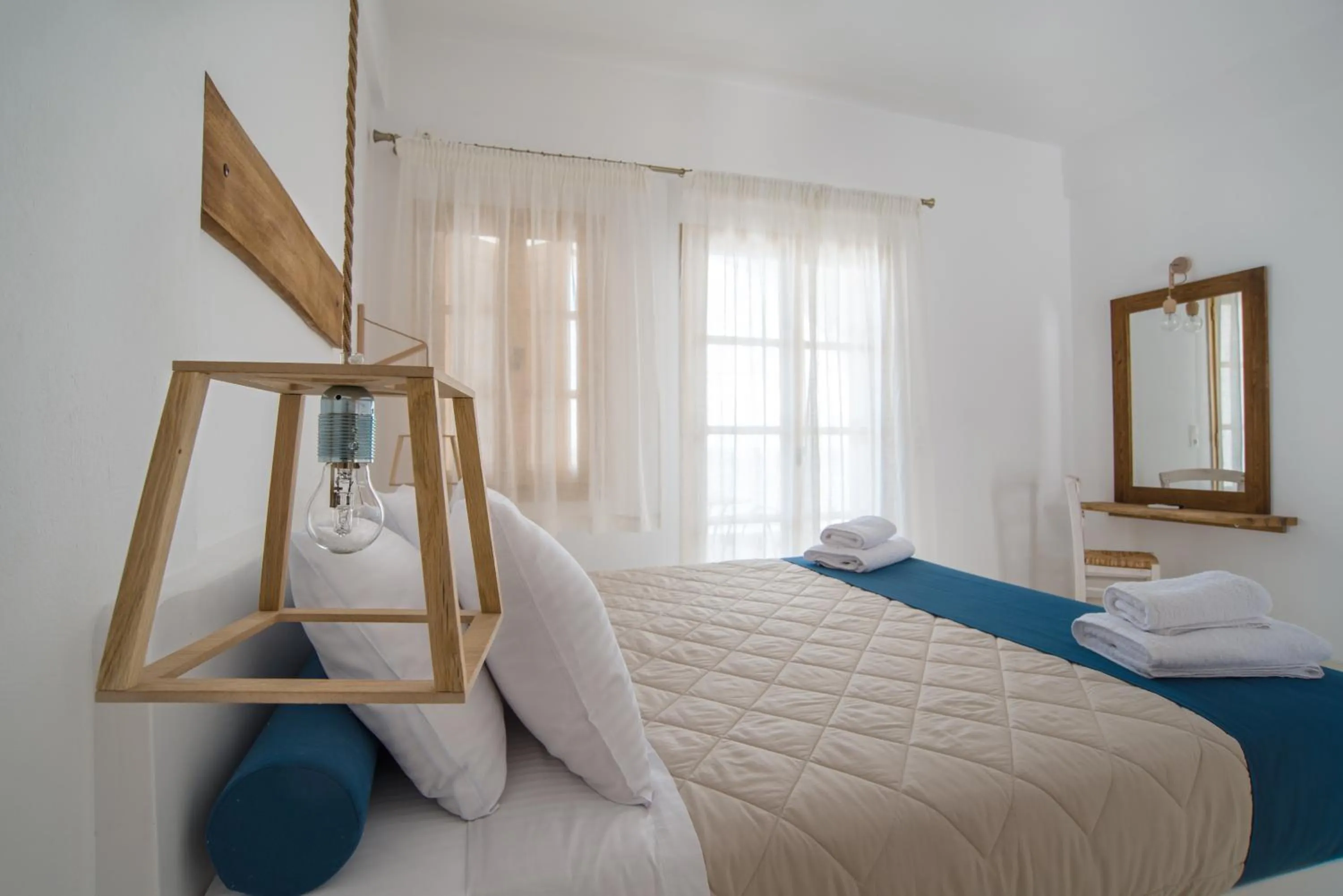 Bedroom, Bed in Santorini Crystal Blue Boutique Hotel