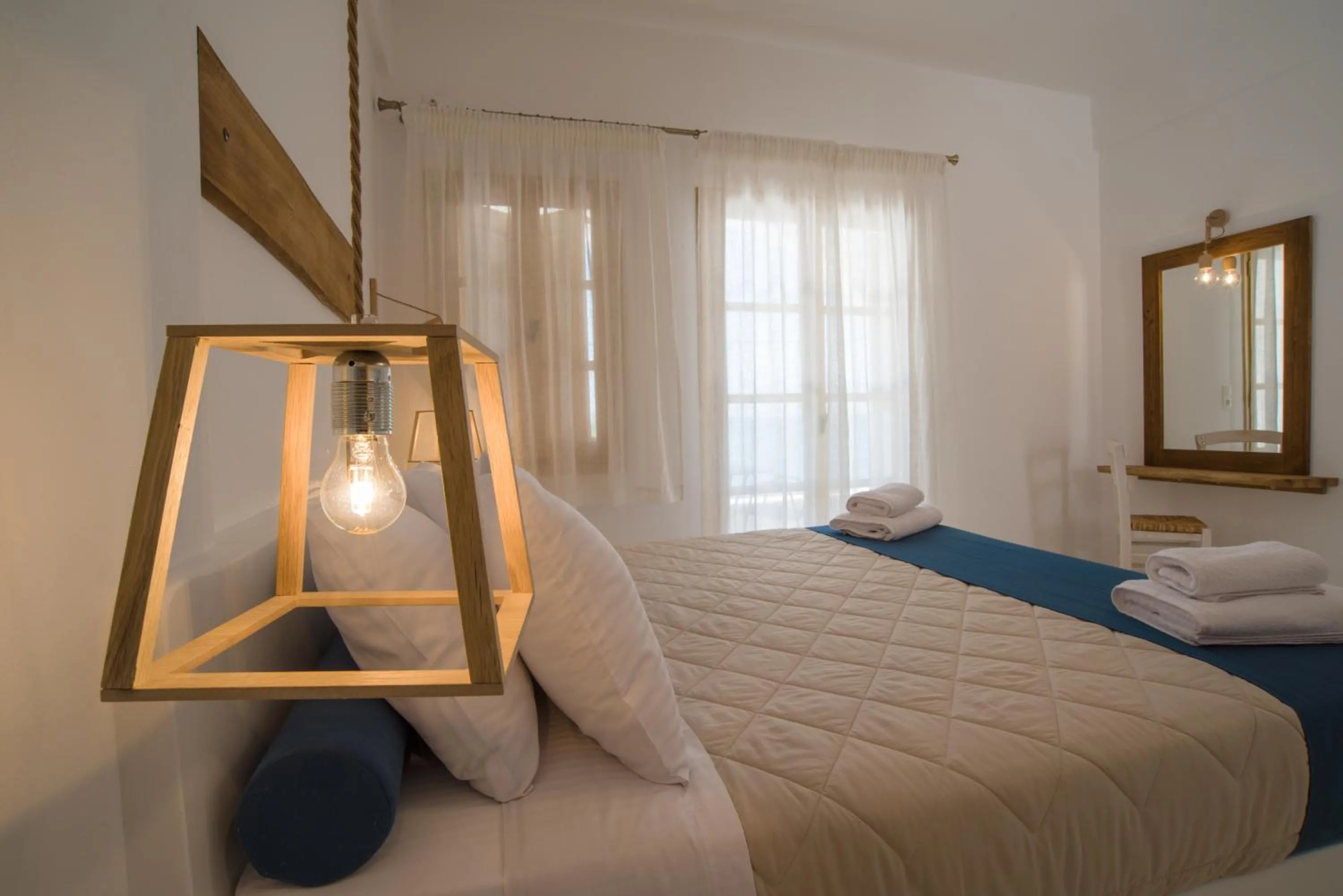 Bedroom, Bed in Santorini Crystal Blue Boutique Hotel