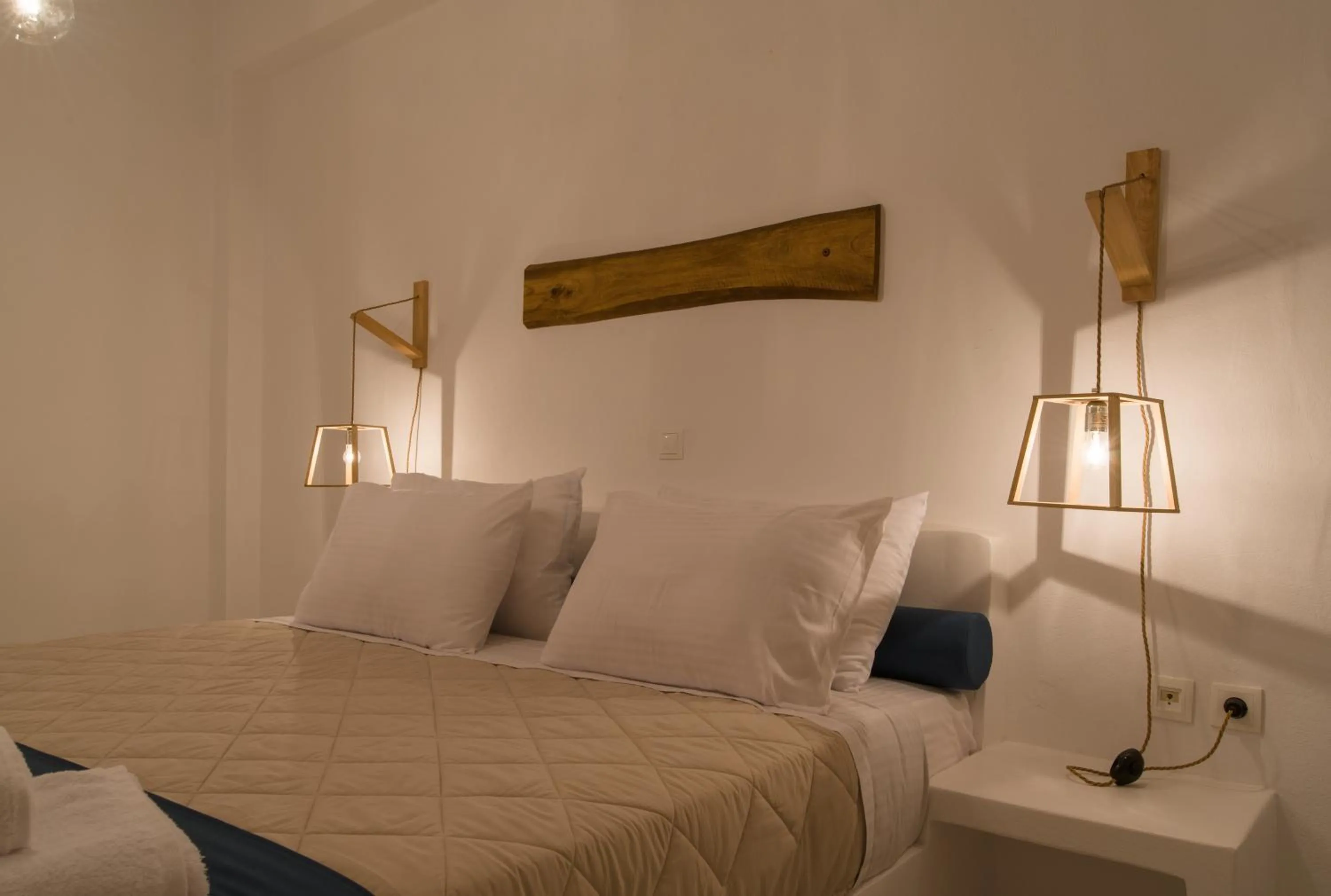 Night, Bed in Santorini Crystal Blue Boutique Hotel