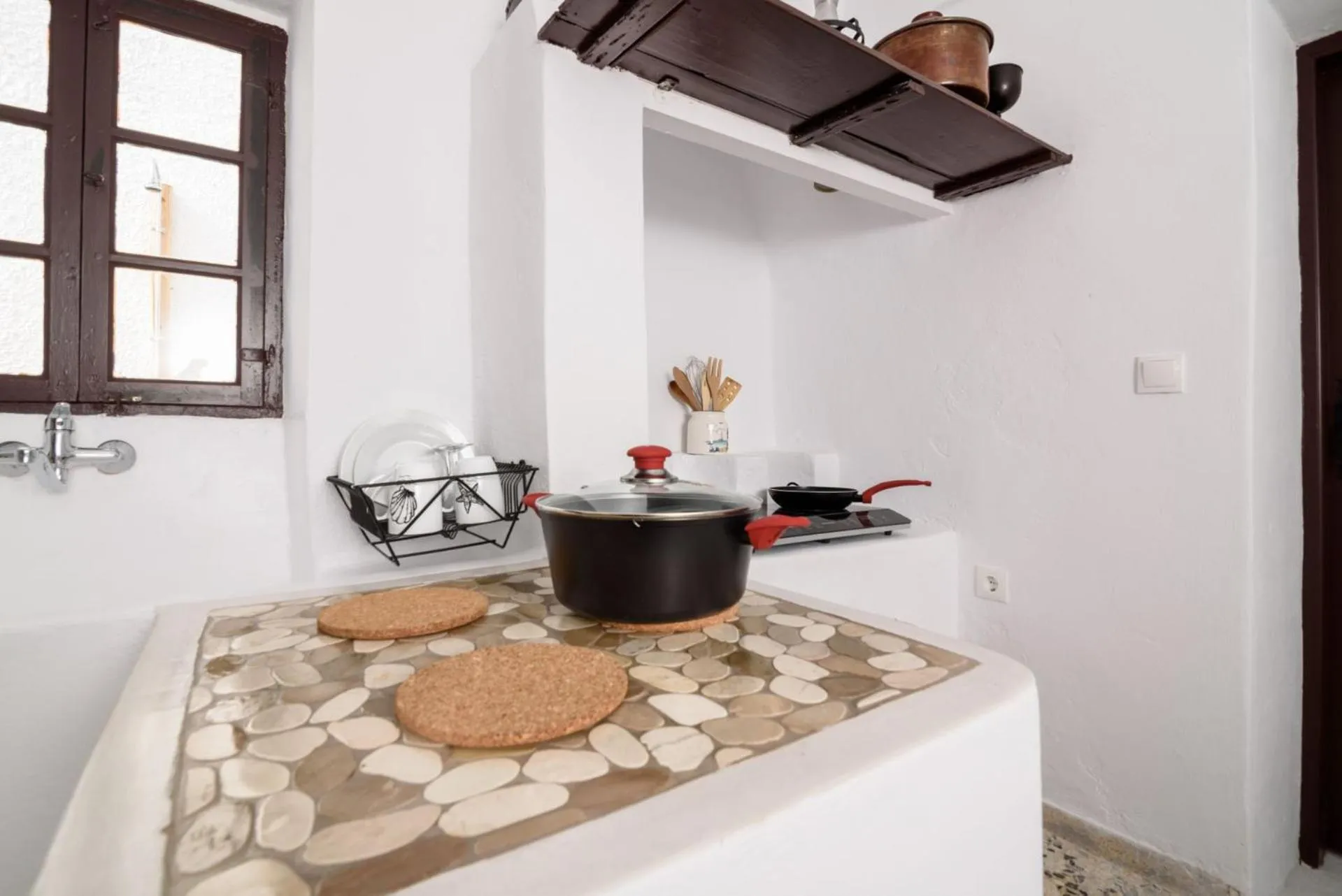 Decorative detail in Santorini Crystal Blue Boutique Hotel