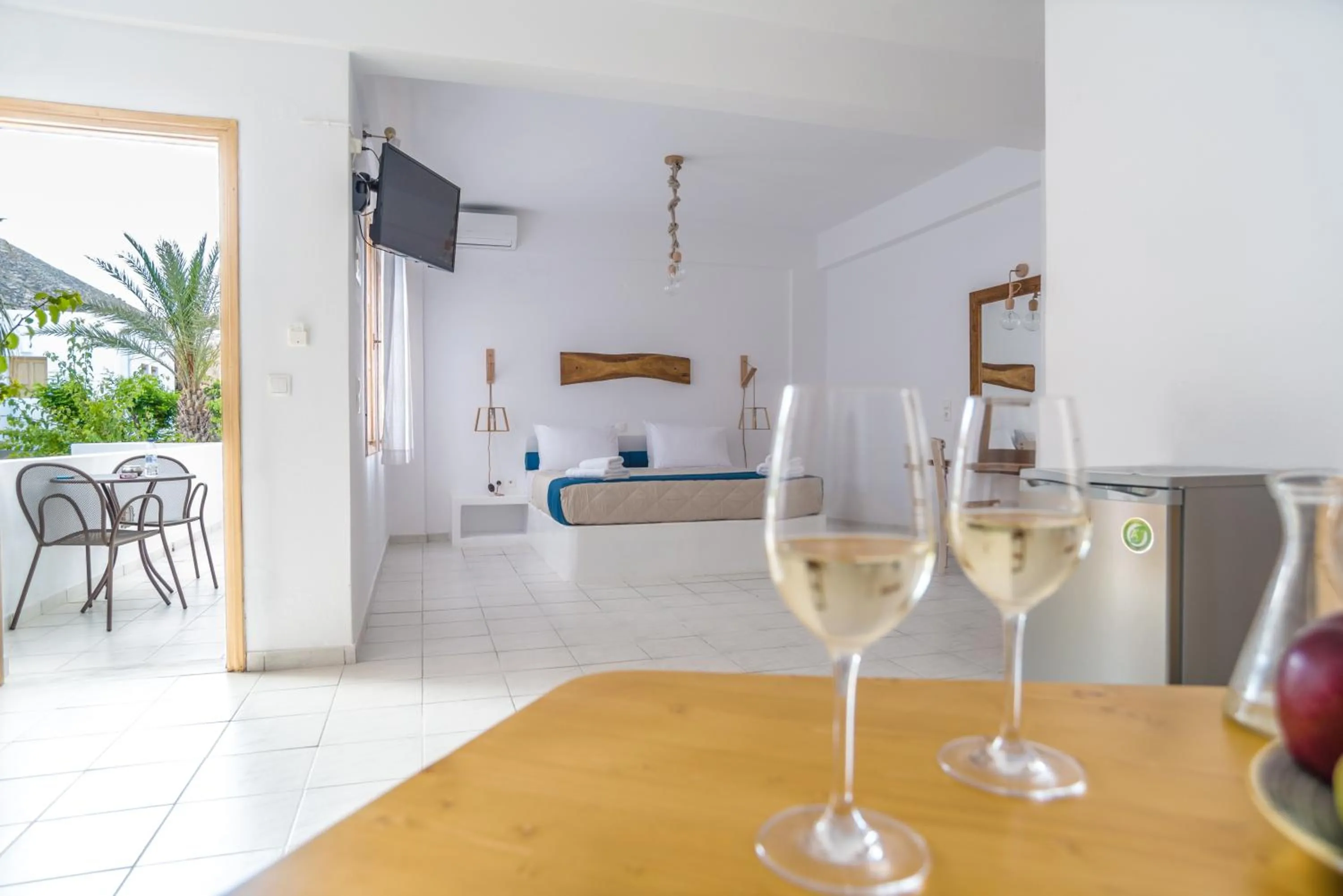 Photo of the whole room in Santorini Crystal Blue Boutique Hotel