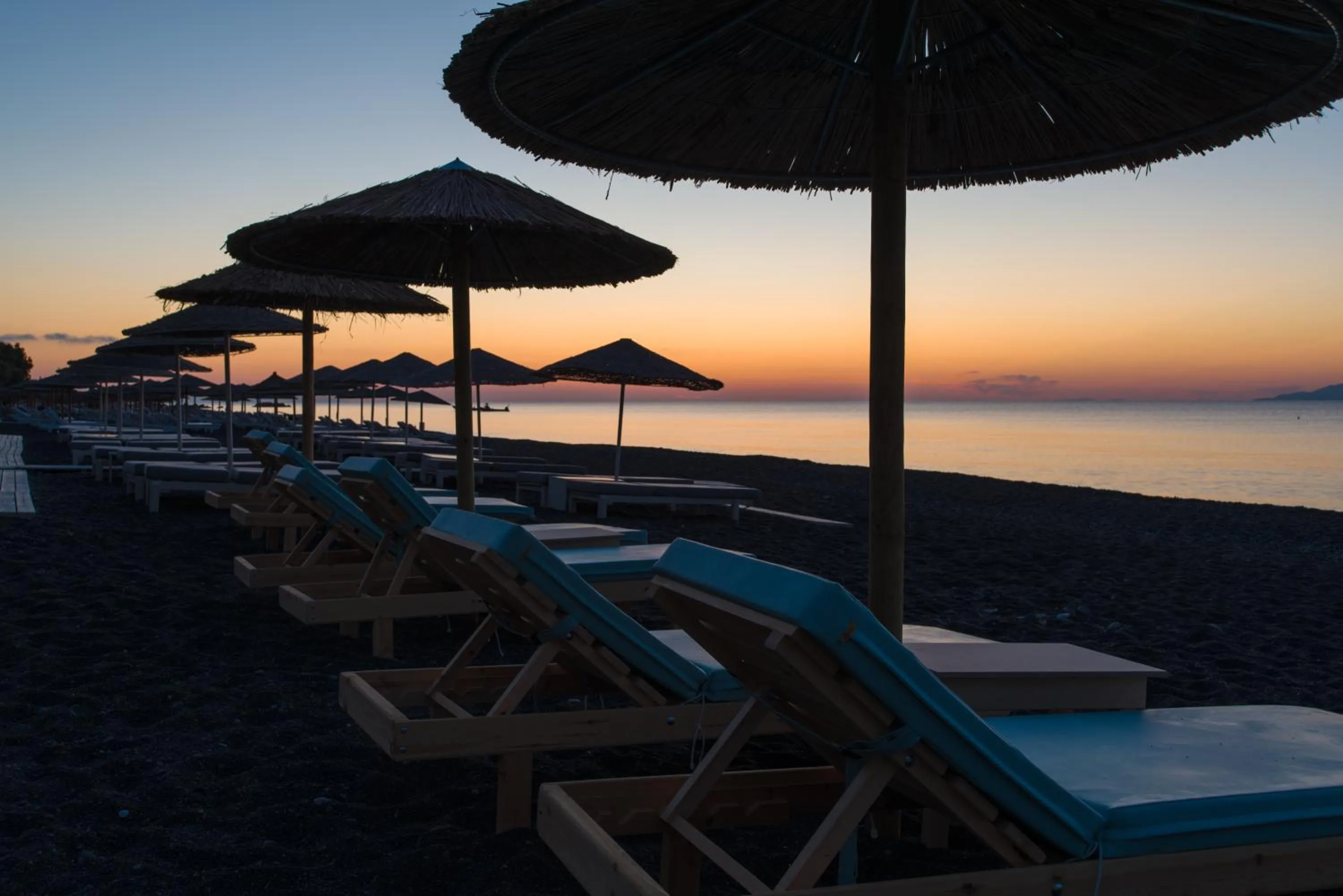 Beach in Santorini Crystal Blue Boutique Hotel