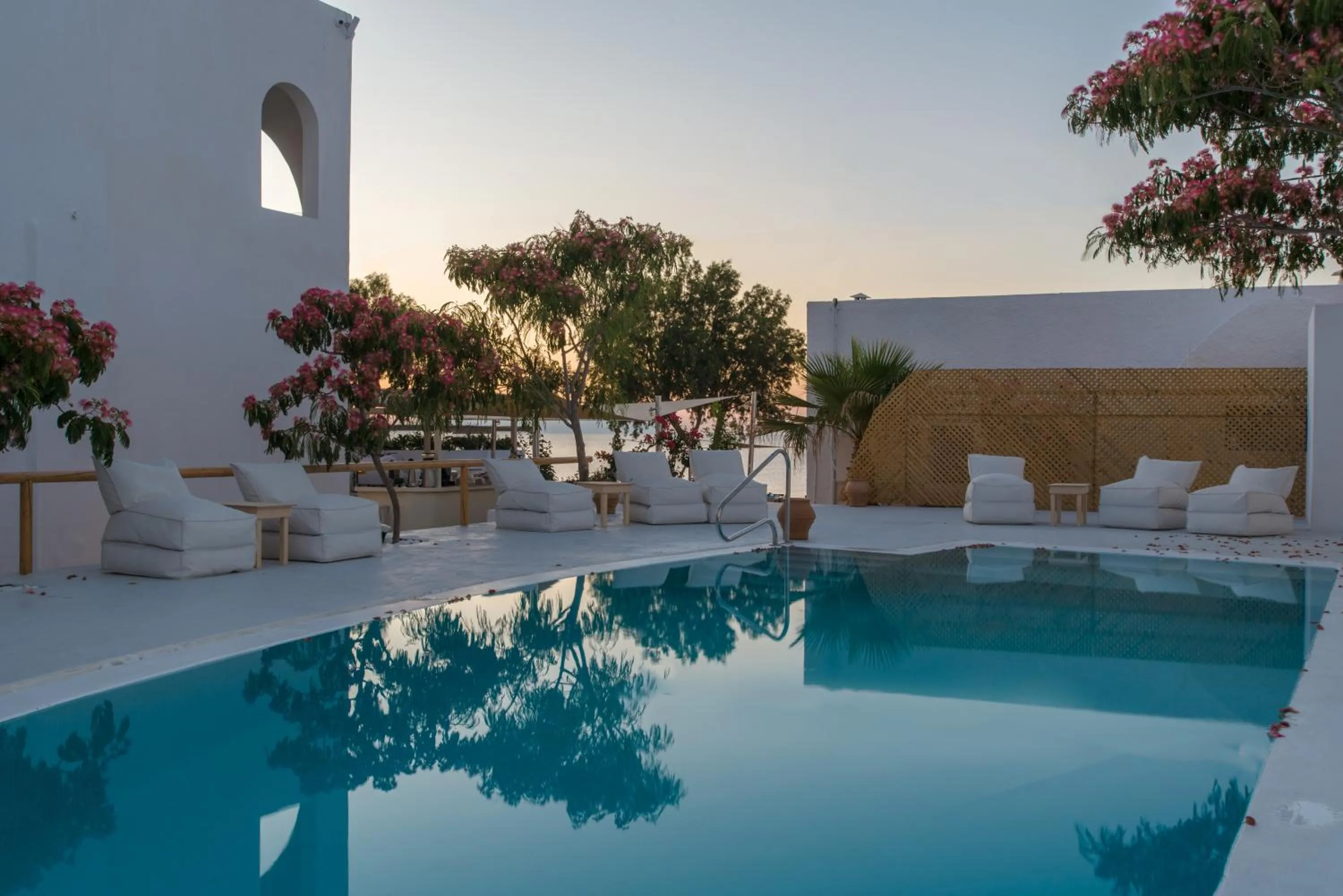 On site in Santorini Crystal Blue Boutique Hotel