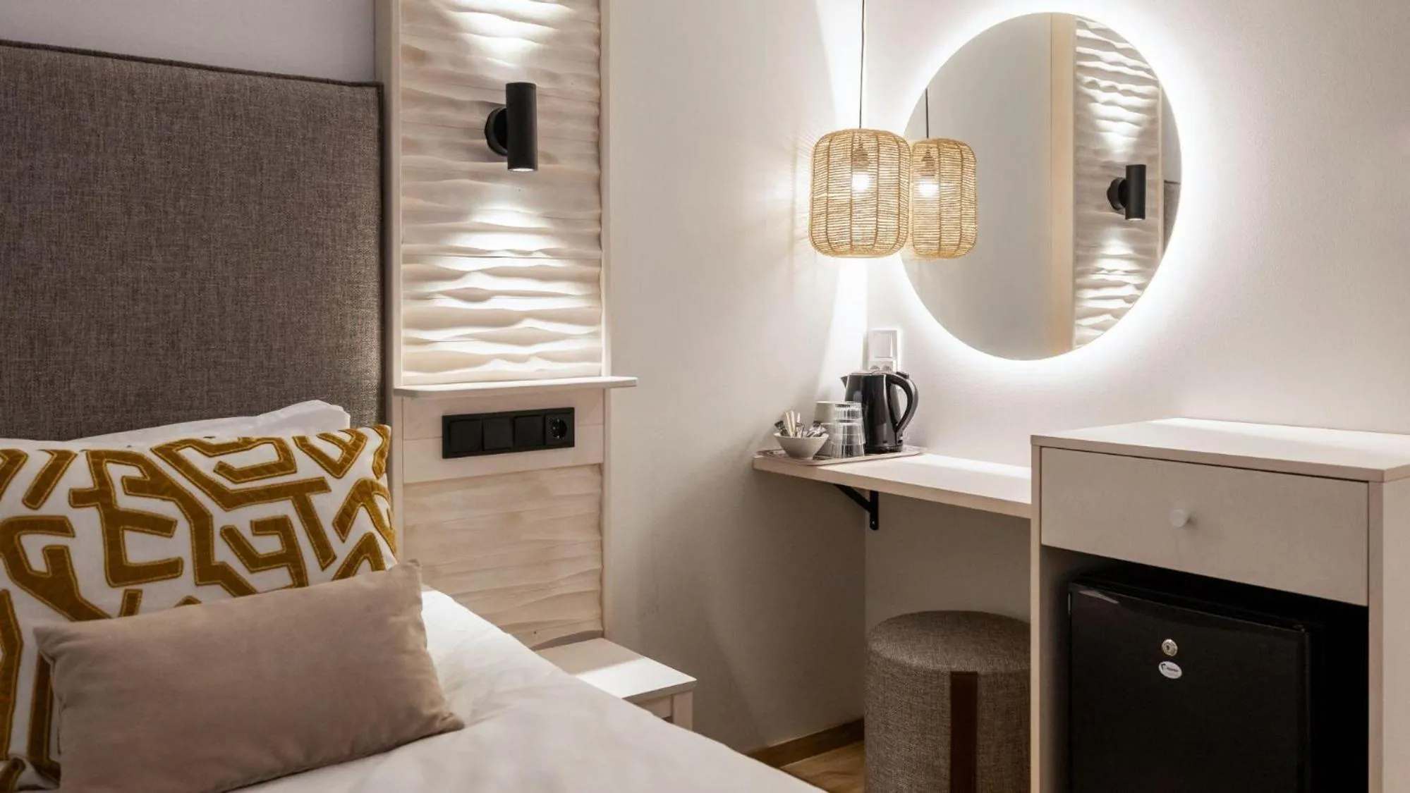 Bathroom, Bed in Santa's Resort & Spa Hotel Sani