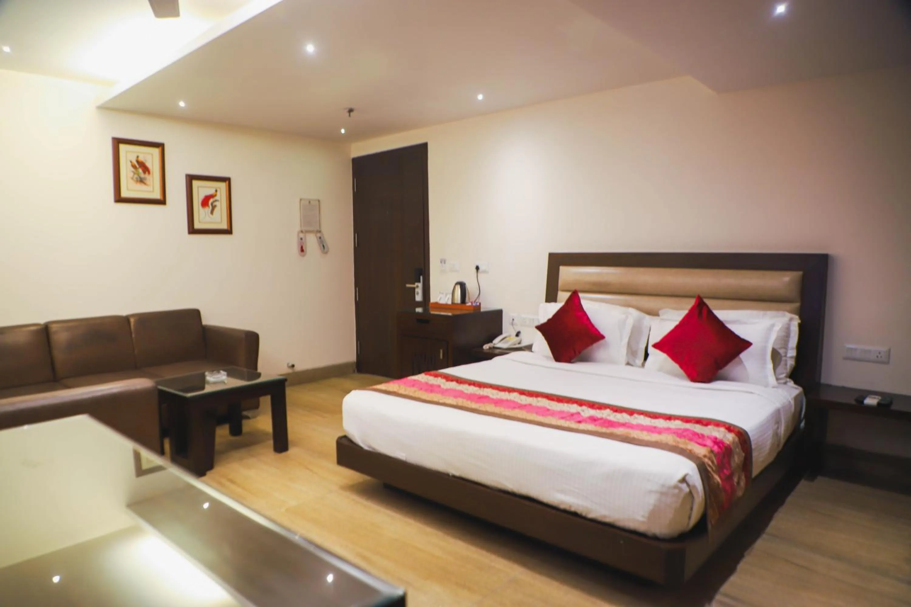 Bed in Hotel Central Palace