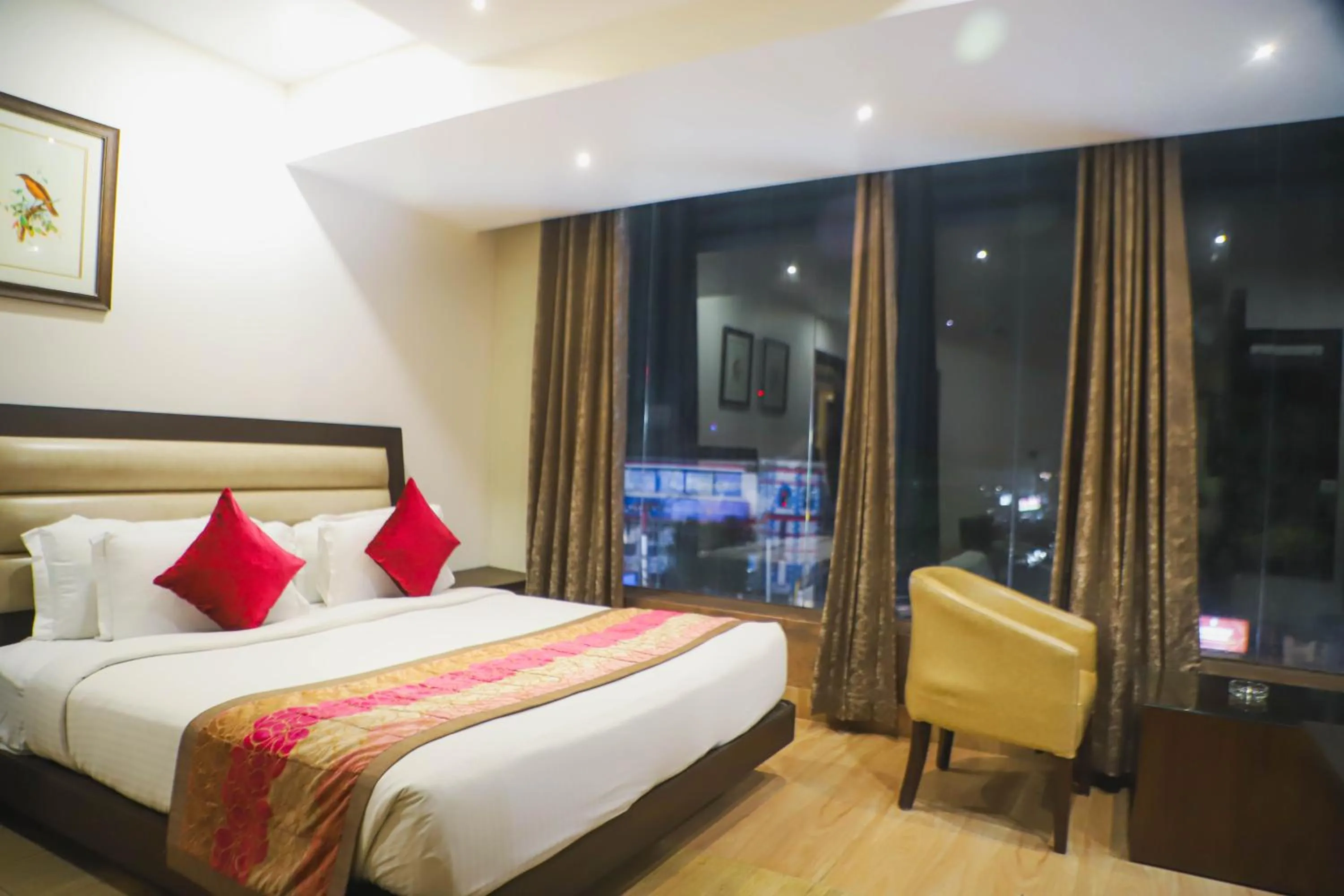 Bed in Hotel Central Palace