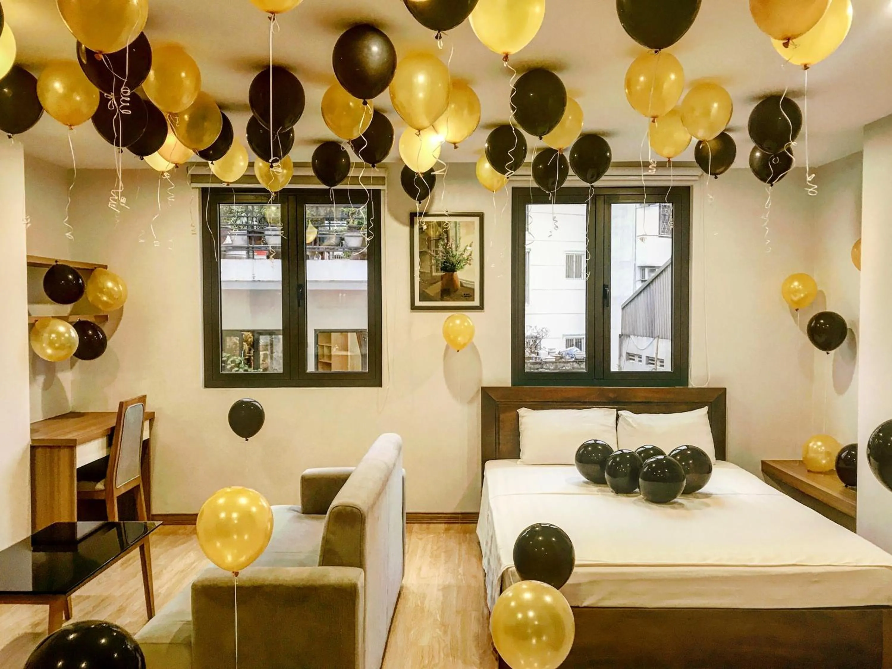 Decorative detail, Bed in An Nguyen Building