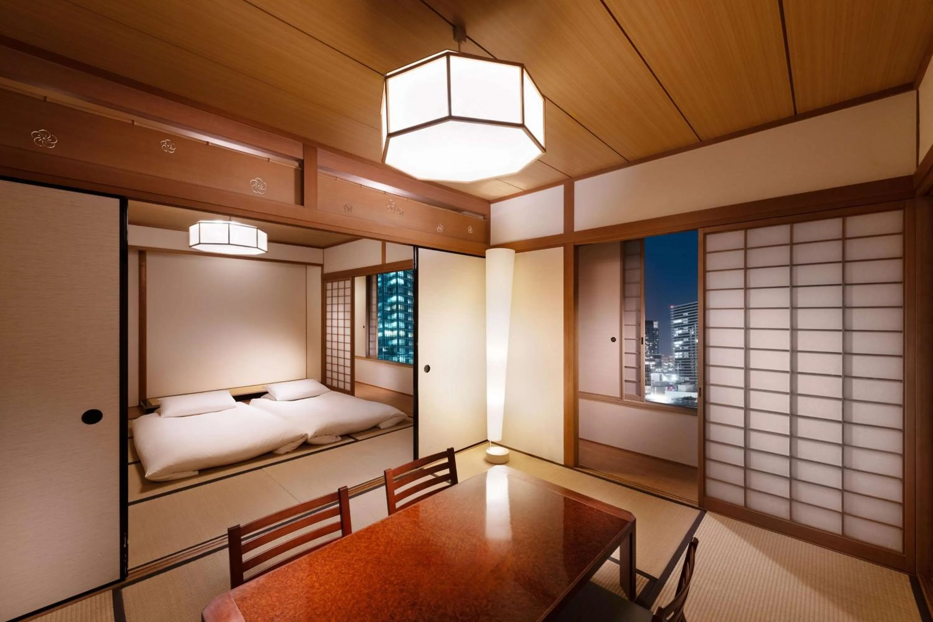 Bed in Hilton Osaka Hotel