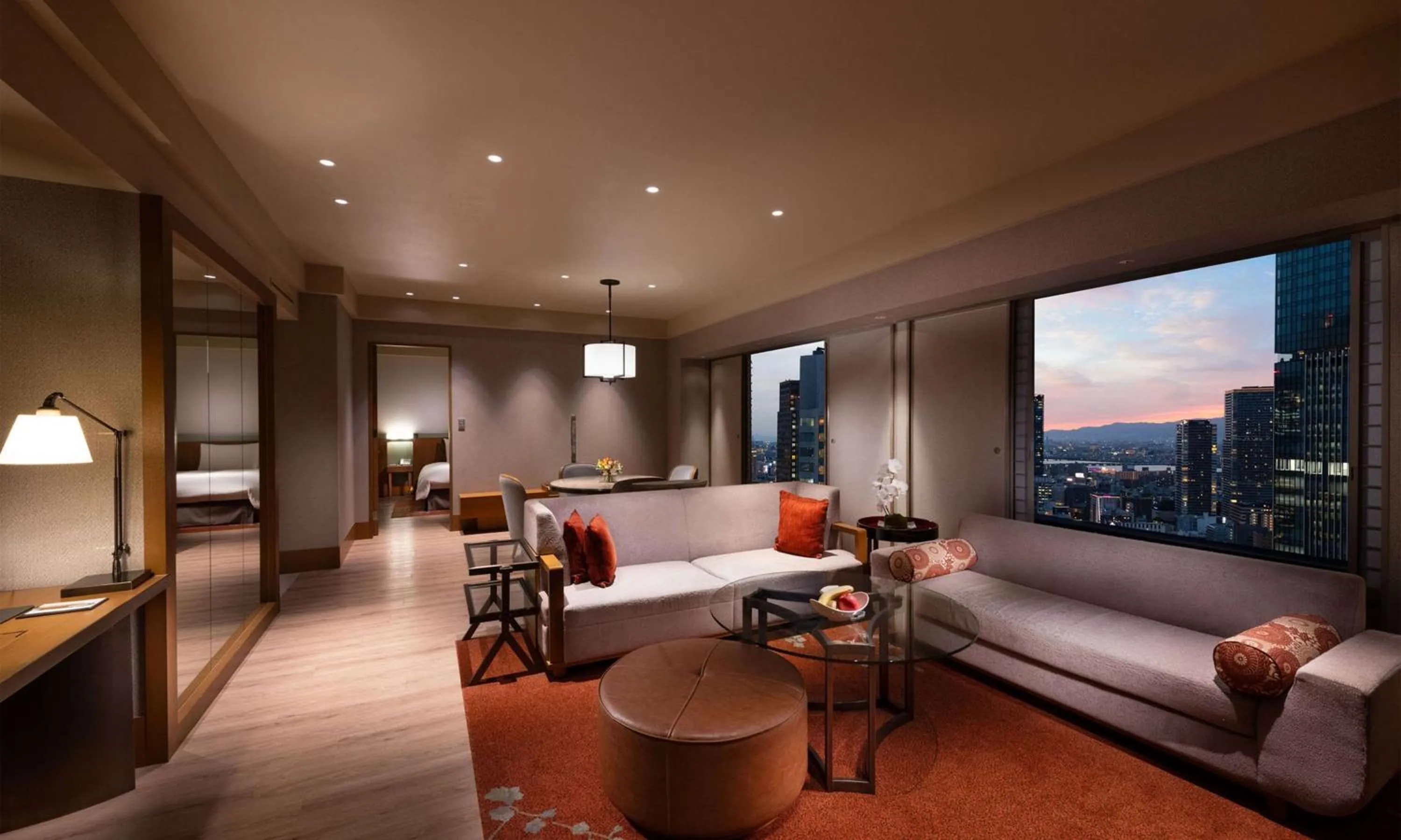 Living room in Hilton Osaka Hotel