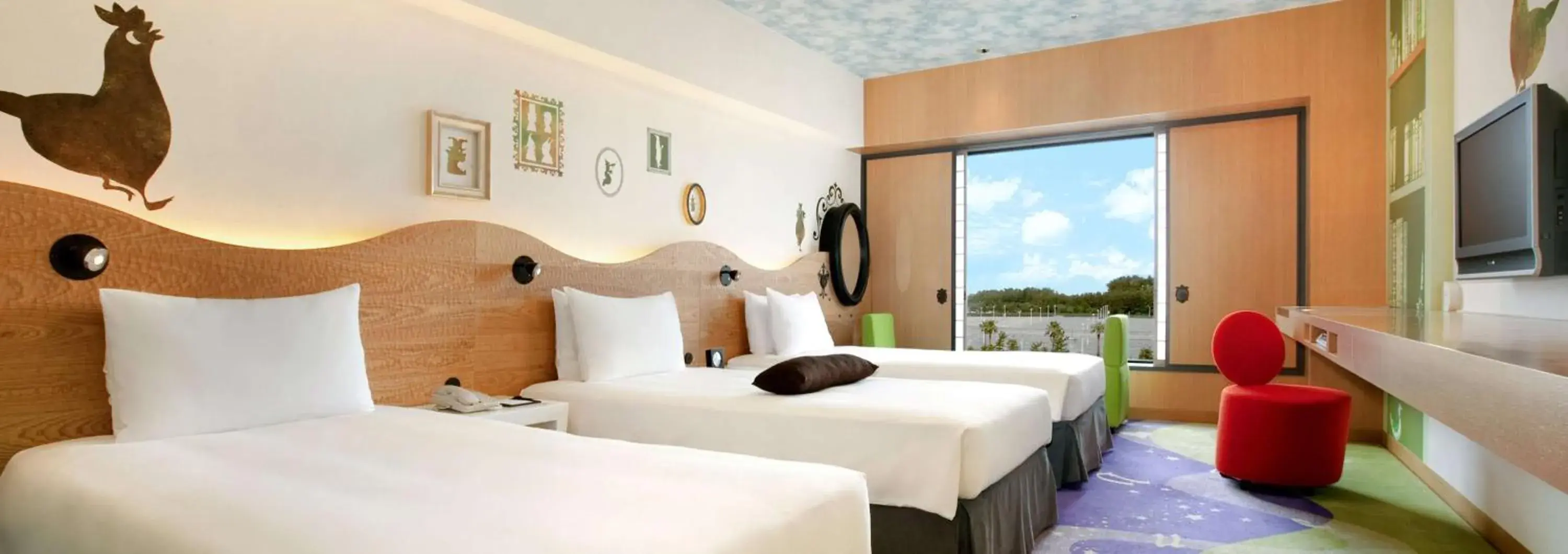 View (from property/room), Bed in Hilton Tokyo Bay View (from property/room), Bed in Hilton Tokyo Bay