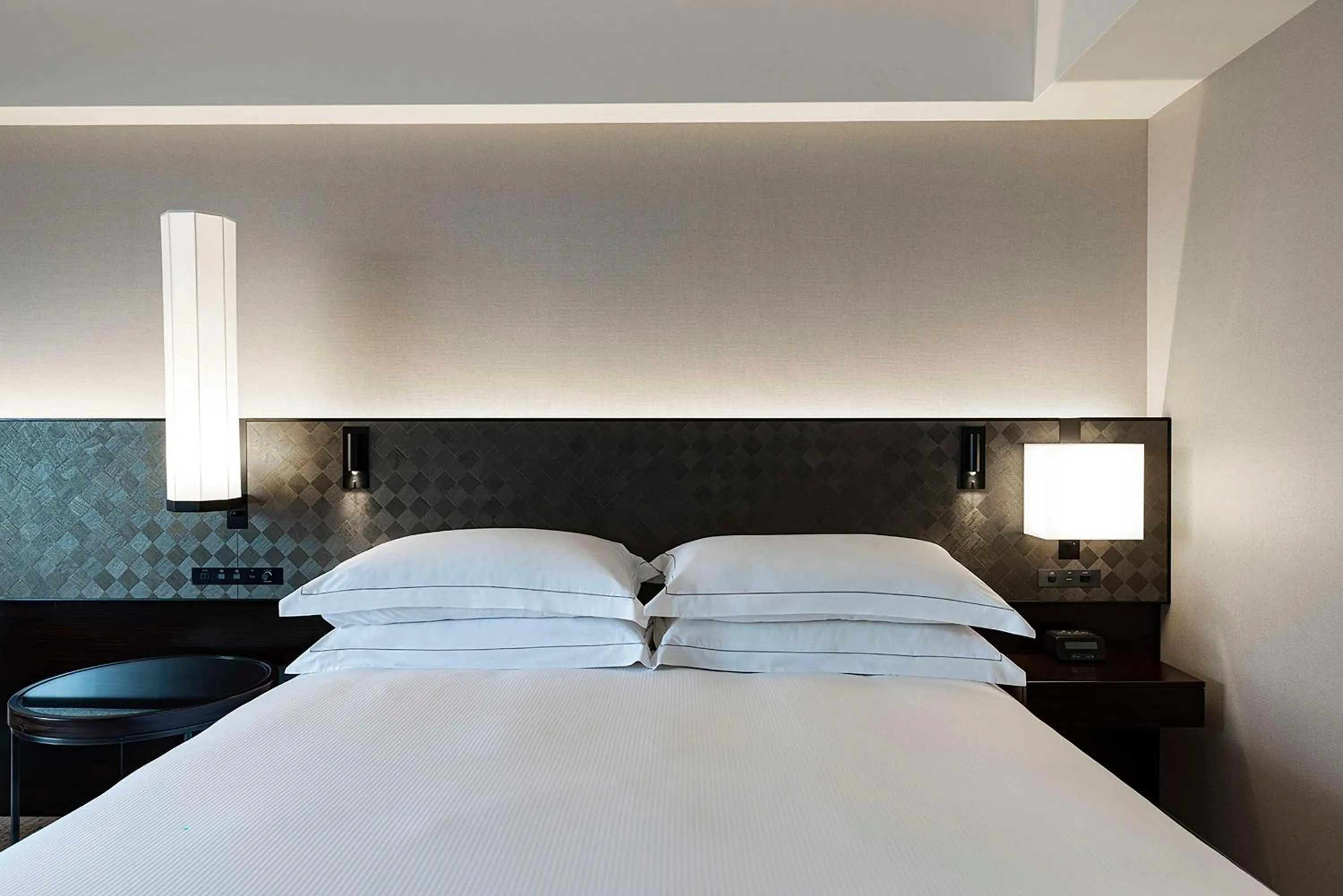 Bed in Hilton Tokyo Hotel