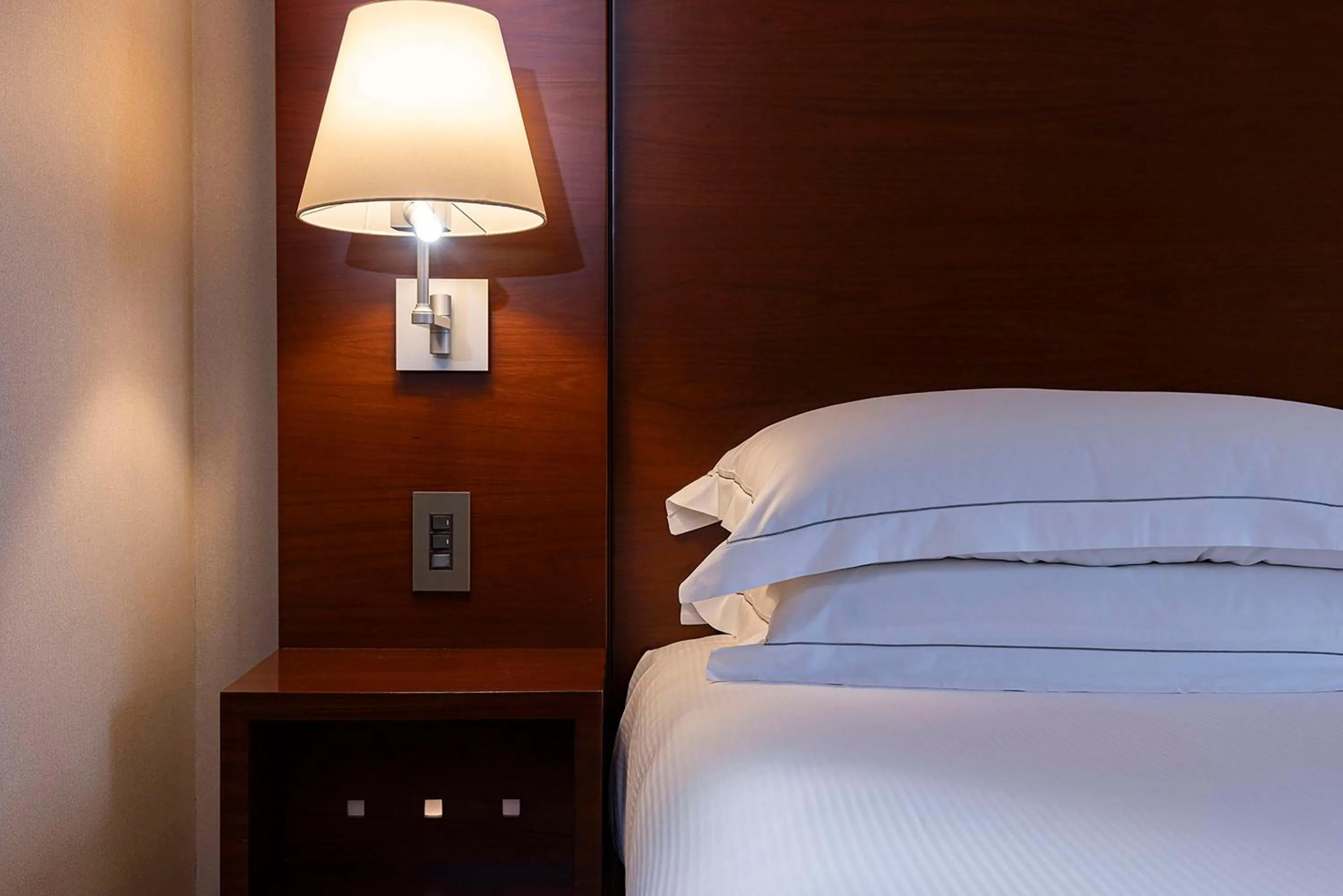 Bed in Hilton Tokyo Hotel