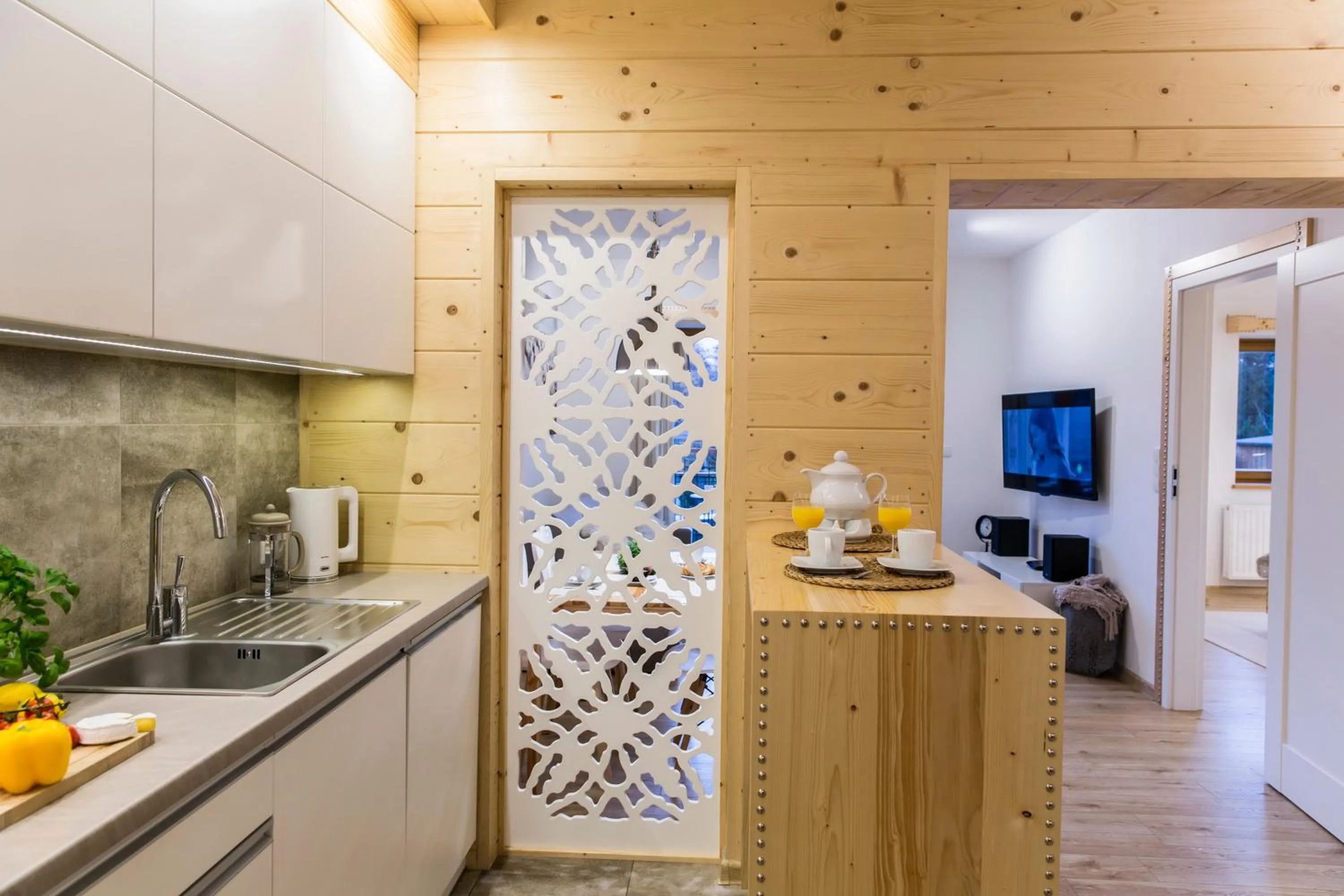 Kitchen or kitchenette in Apartament Owczarnia Zakopane