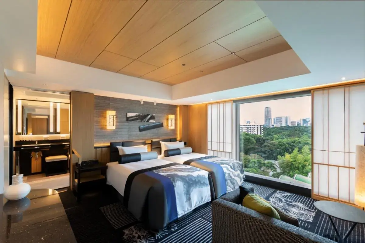 Photo of the whole room, Bed in Hotel New Otani Tokyo The Main Photo of the whole room, Bed in Hotel New Otani Tokyo The Main