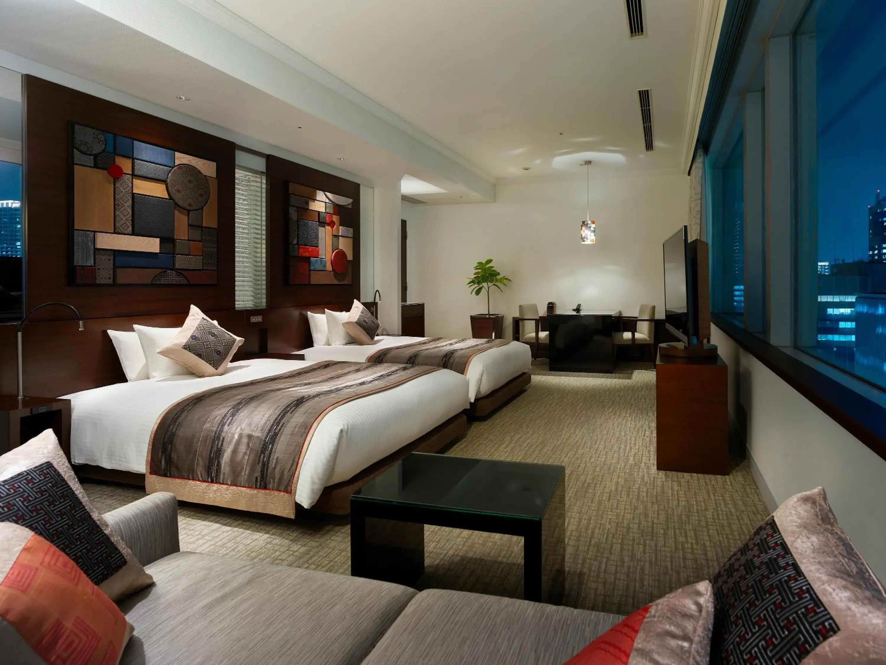 Bed in Hotel The Celestine Tokyo Shiba Bed in Hotel The Celestine Tokyo Shiba