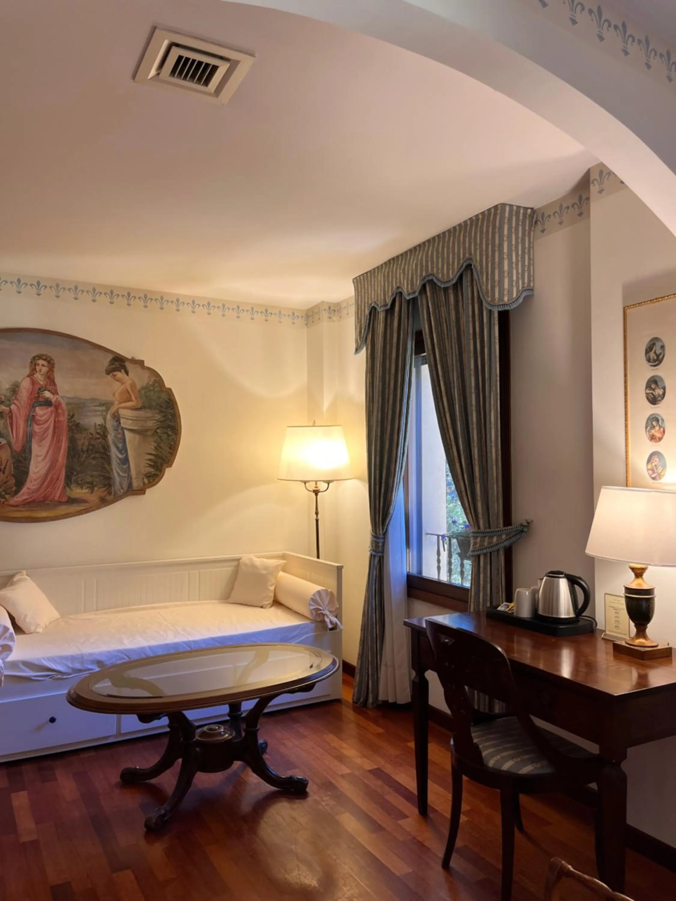 Bed in Hotel Villa Luppis