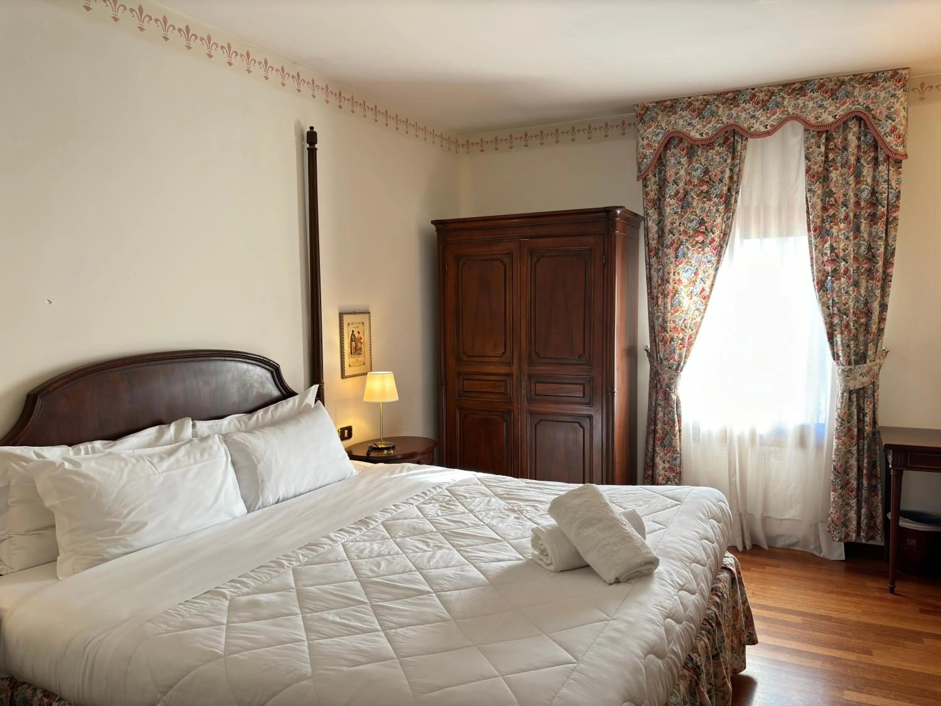 Bed in Hotel Villa Luppis