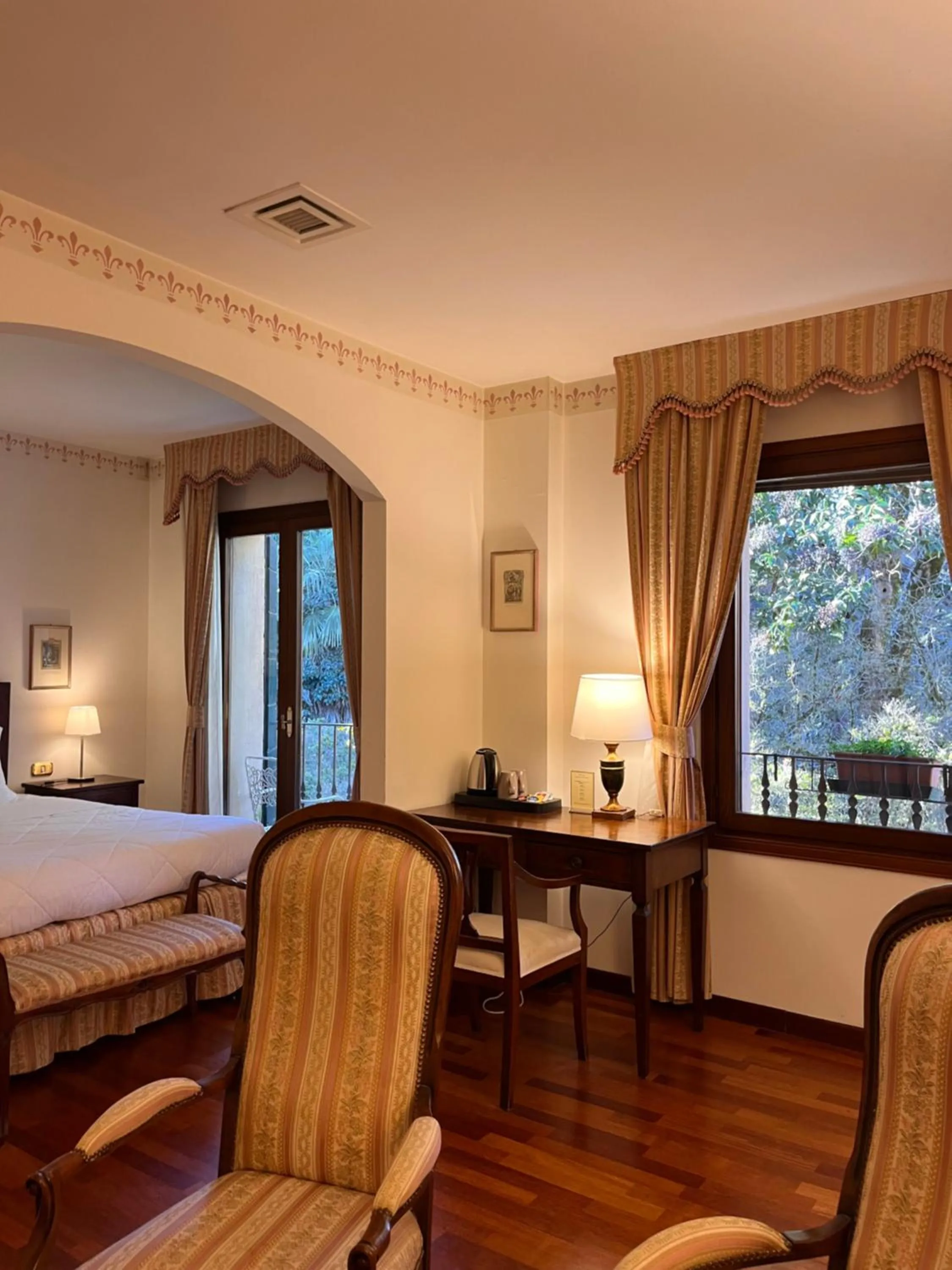 Bed in Hotel Villa Luppis