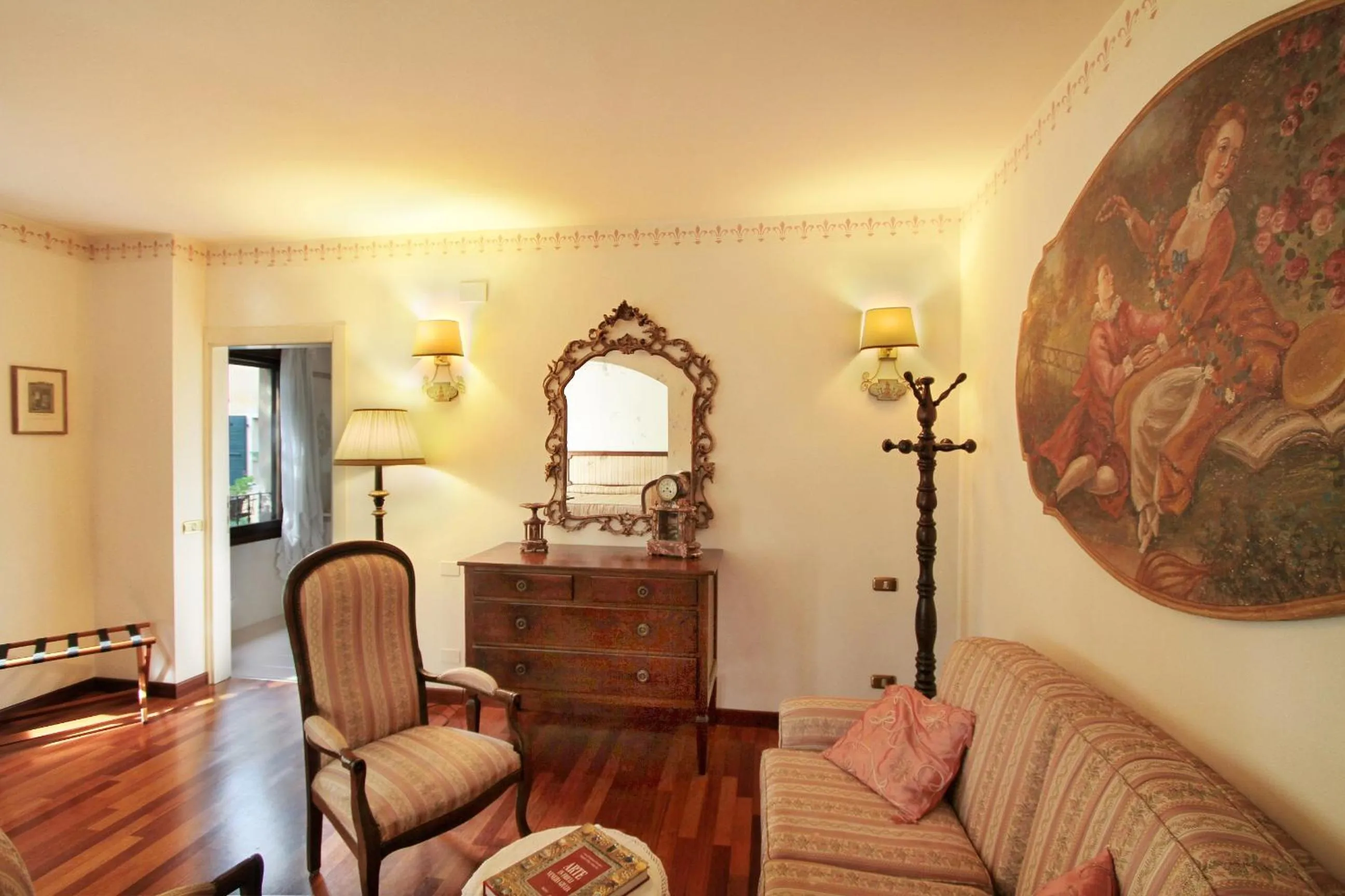 Seating area in Hotel Villa Luppis