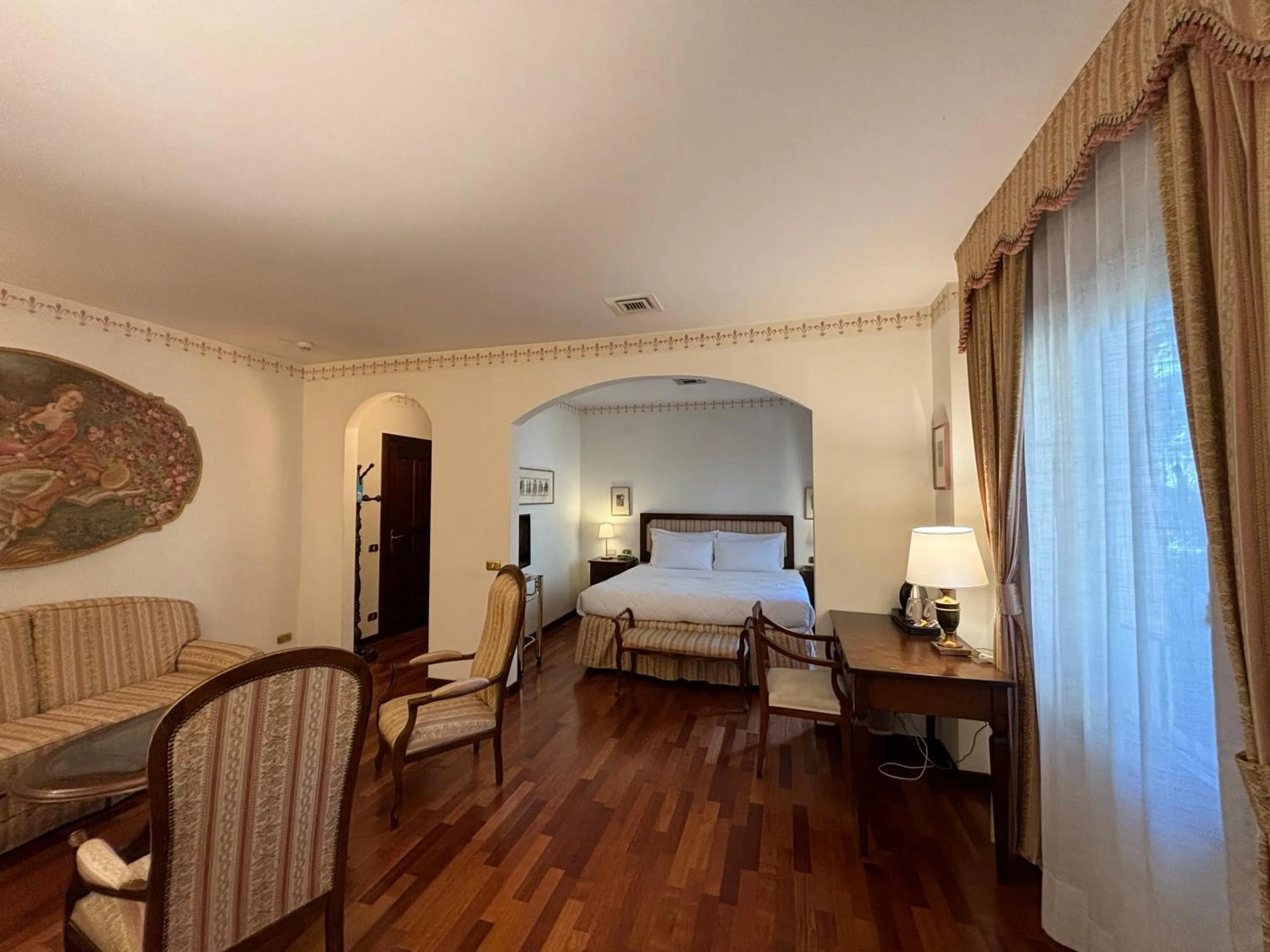 Bed in Hotel Villa Luppis