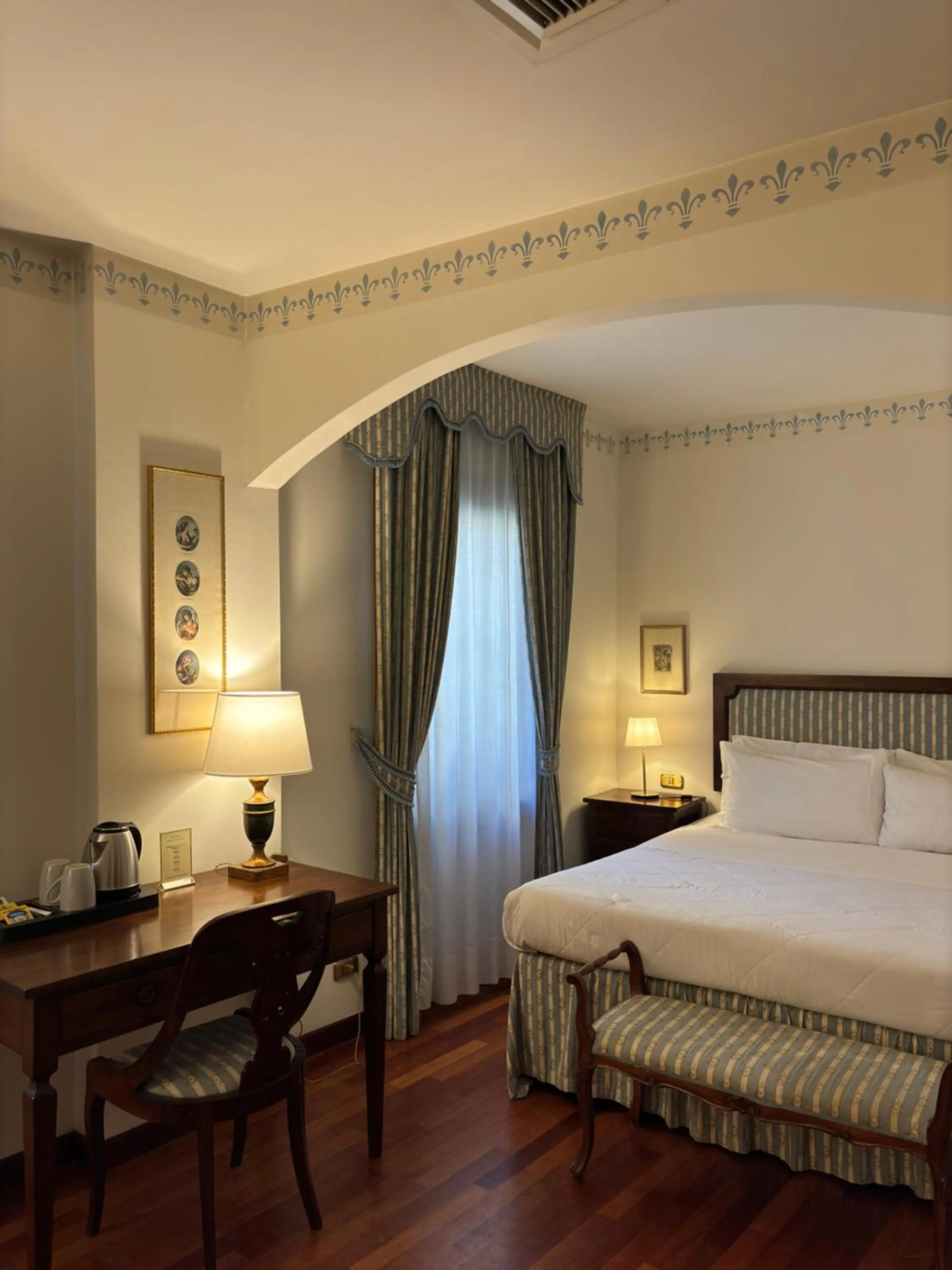 Bed in Hotel Villa Luppis