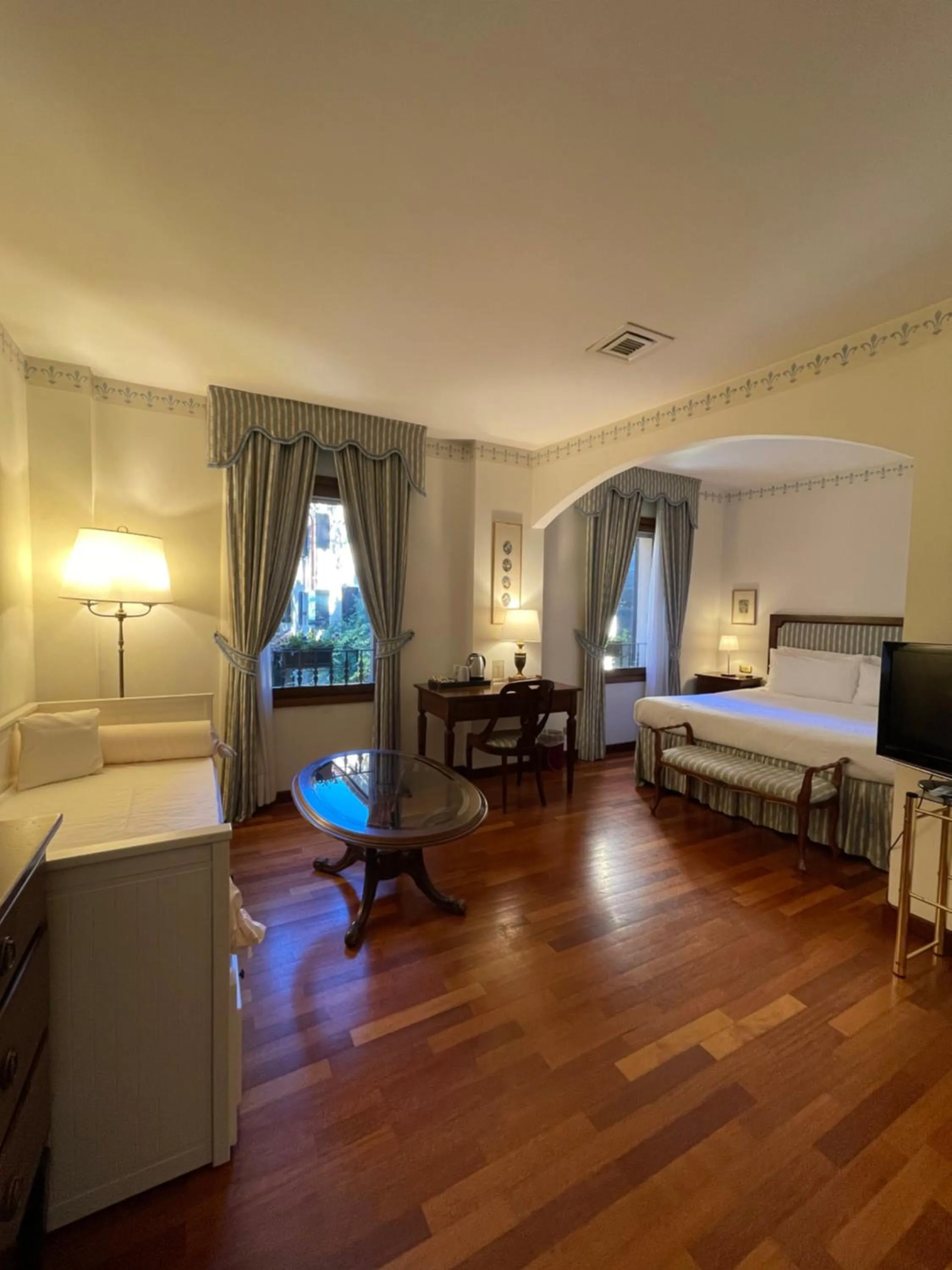 Bed in Hotel Villa Luppis