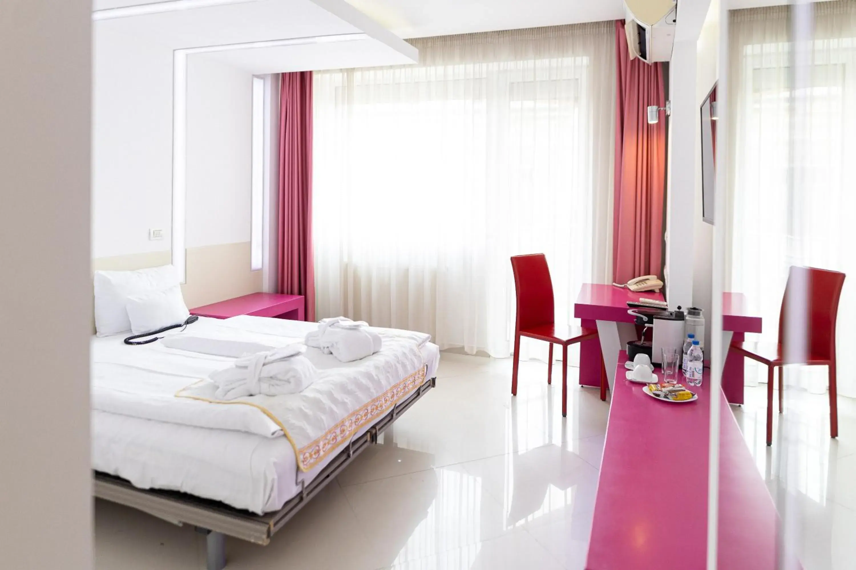 Bed in Christina Hotel Bed in Christina Hotel