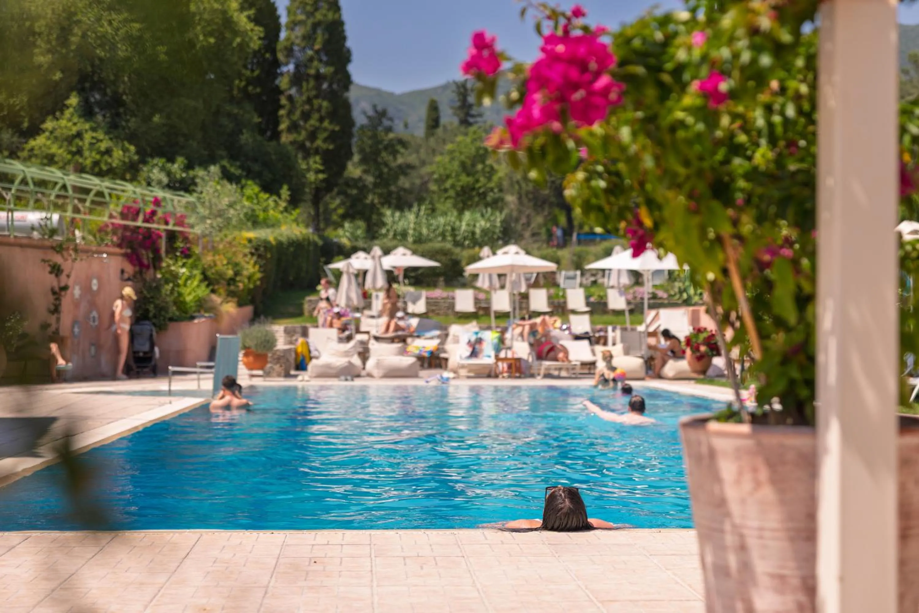 Swimming pool in Dominoes Corfu