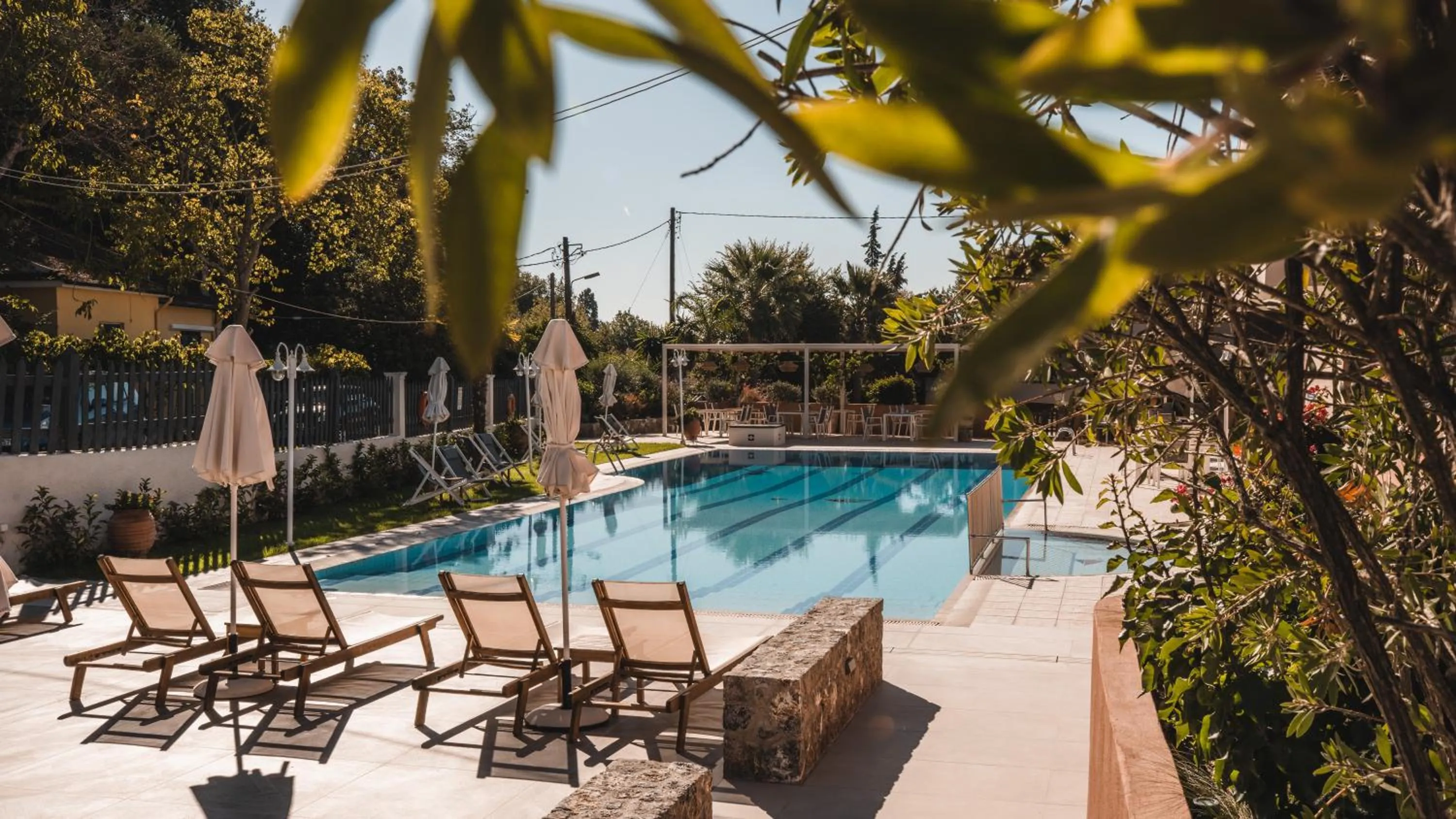 Swimming pool in Dominoes Corfu