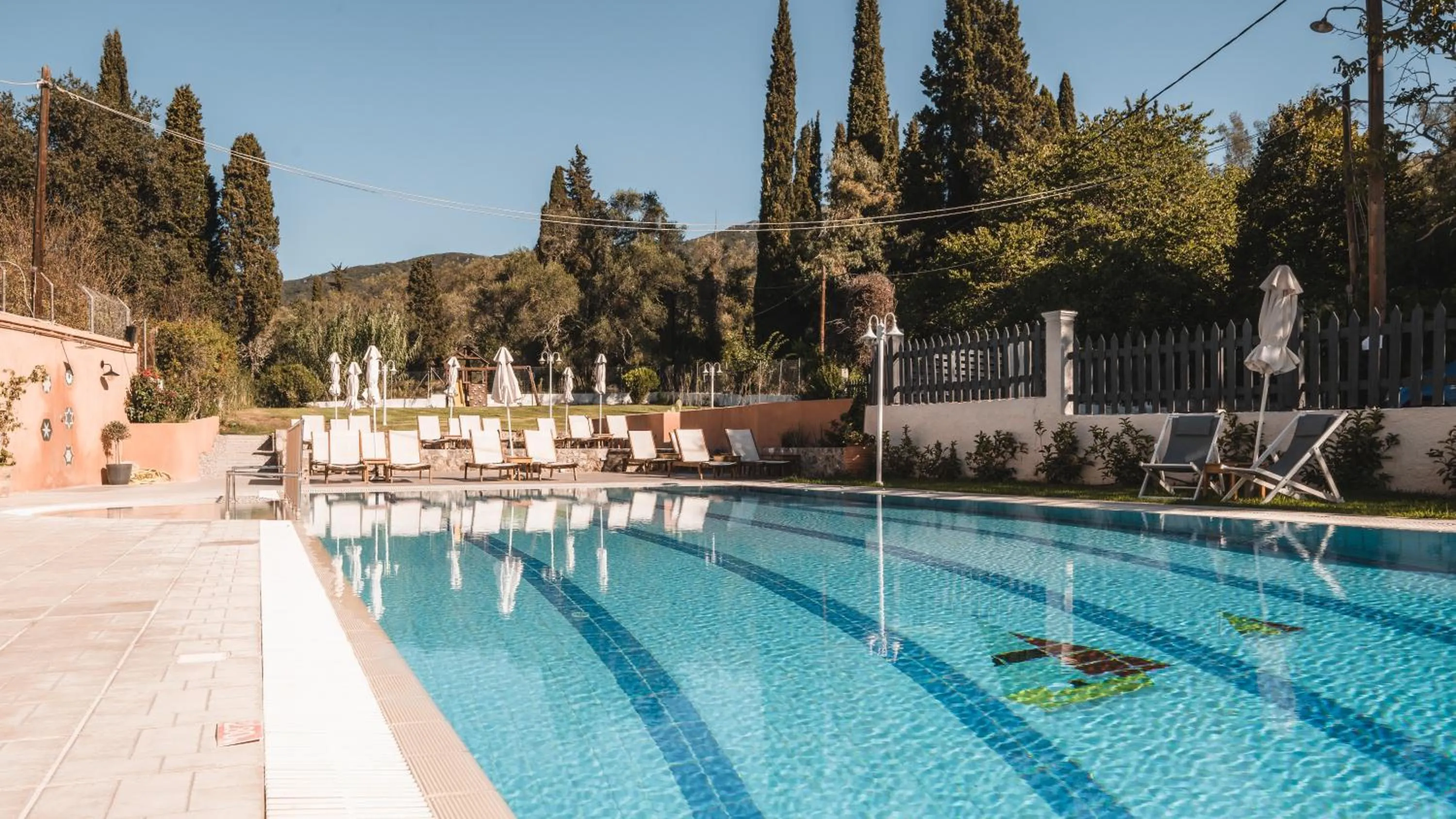 Swimming pool in Dominoes Corfu
