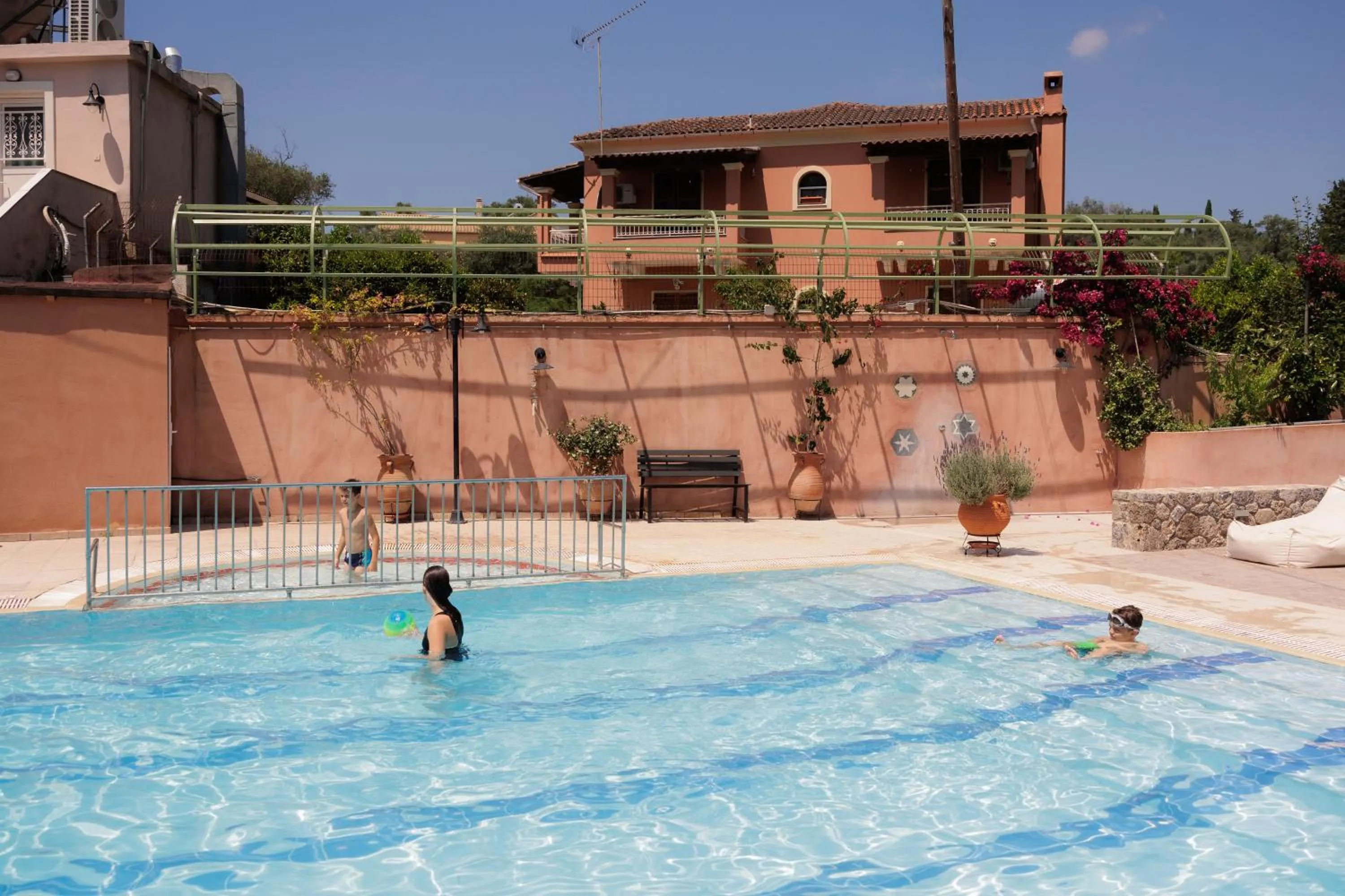 Swimming pool in Dominoes Corfu