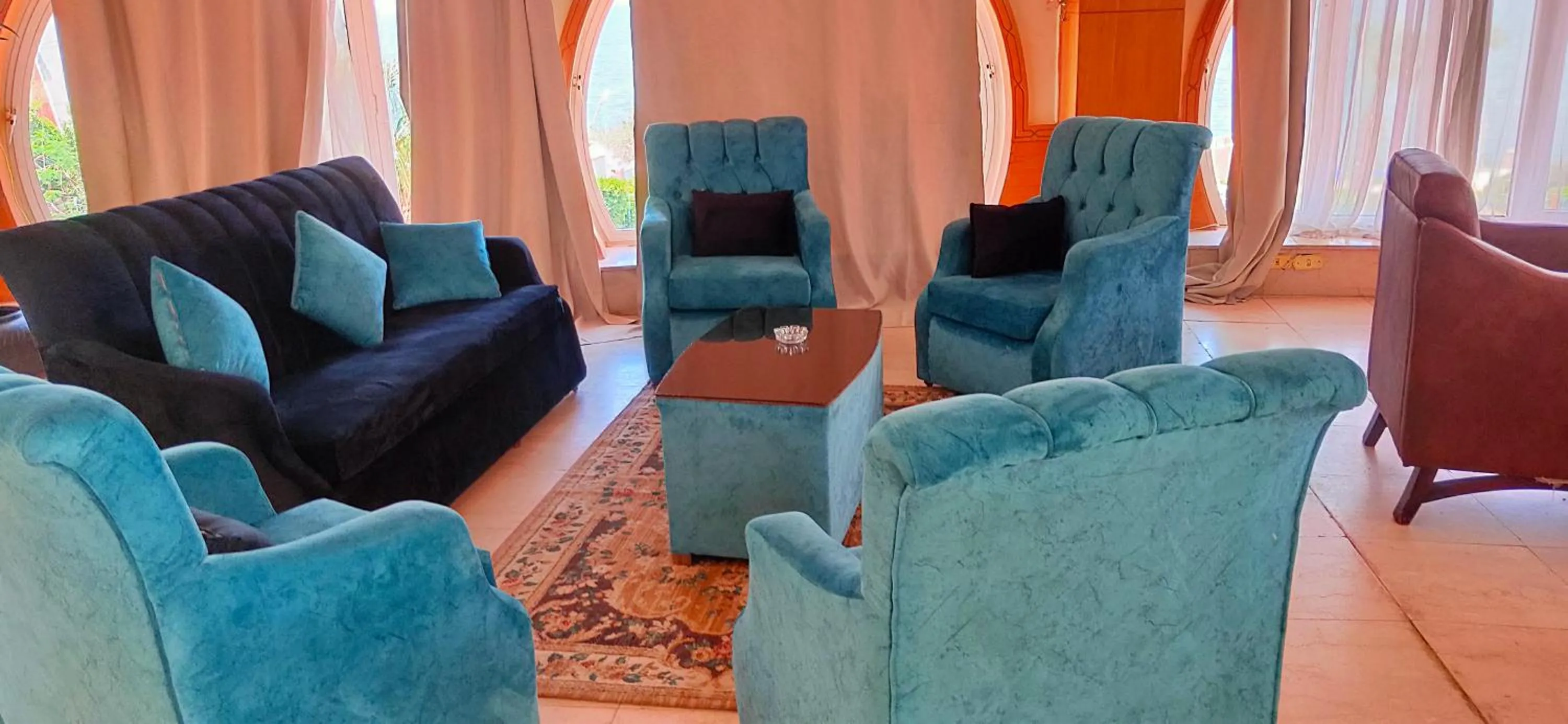 Seating area in Fayoum Hotel