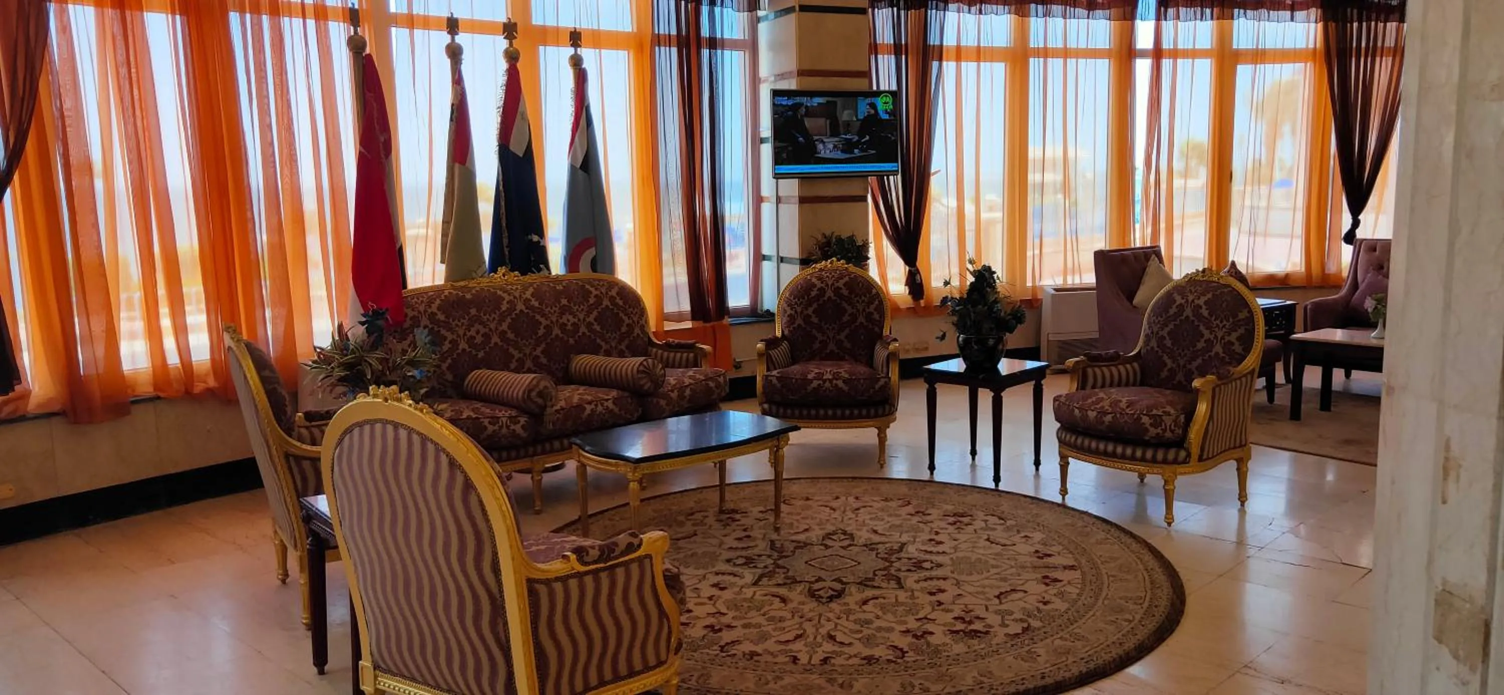 Seating area in Fayoum Hotel