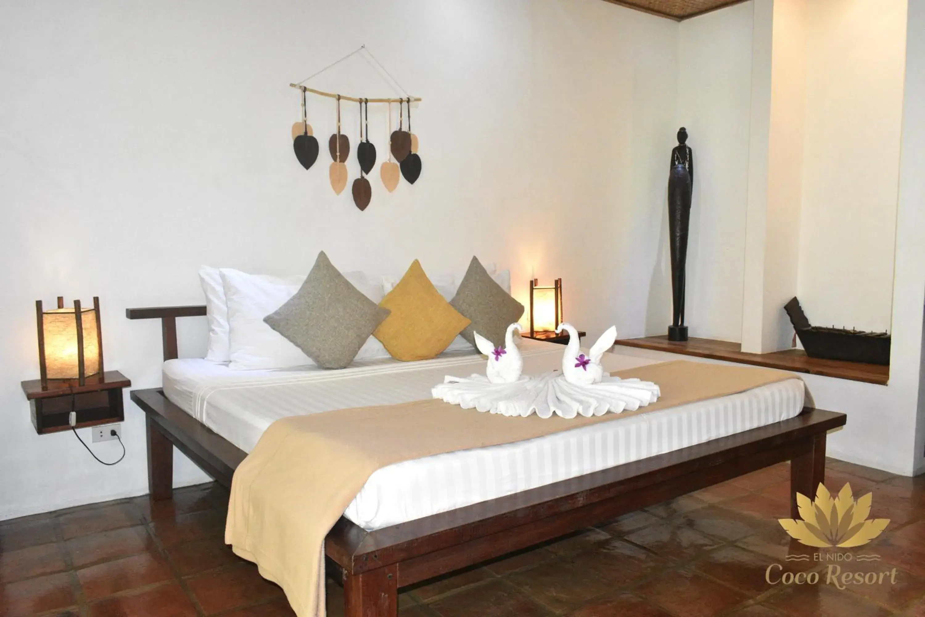 Bed in El Nido Coco Resort Bed in El Nido Coco Resort