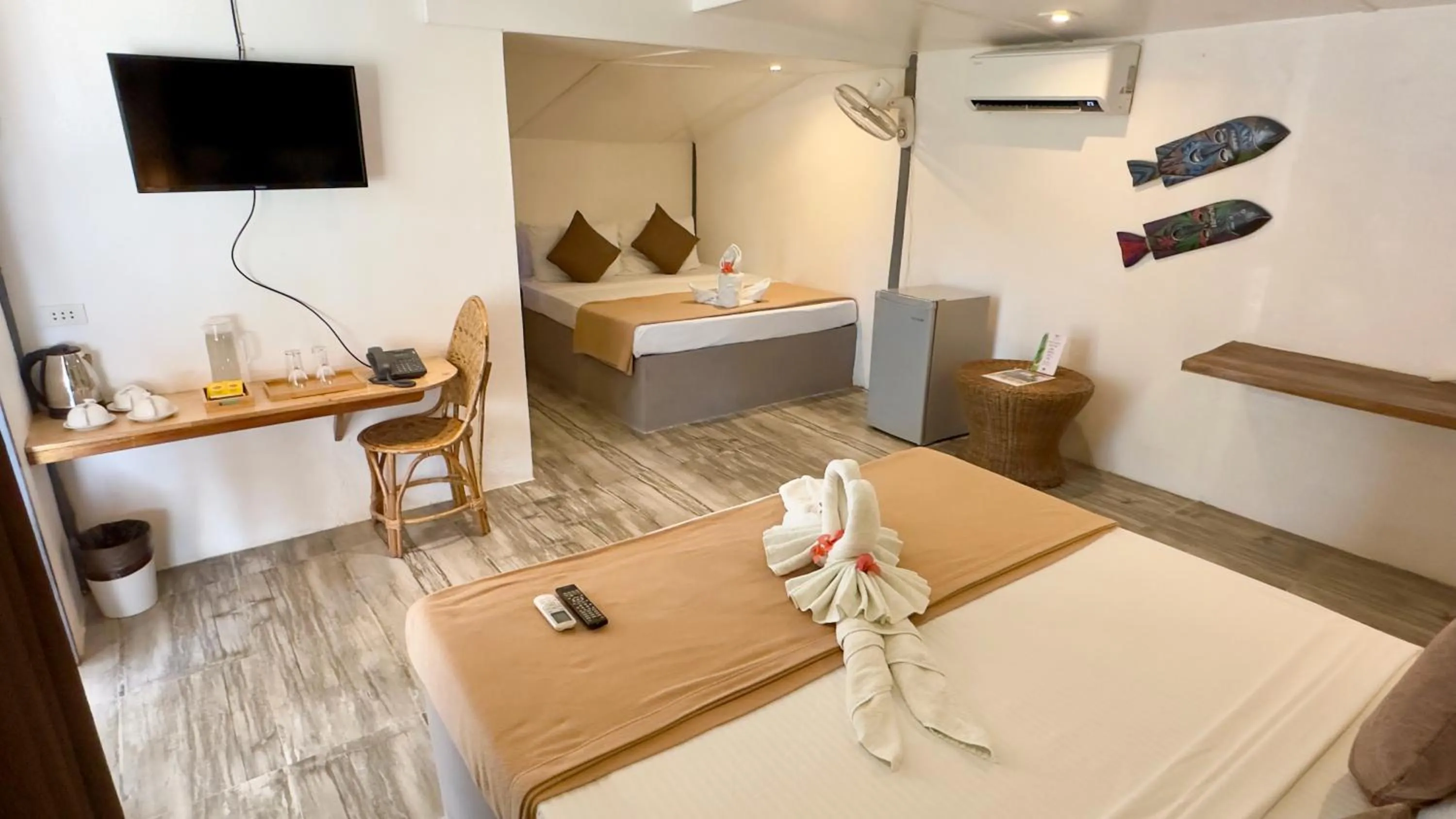 Bed in El Nido Coco Resort